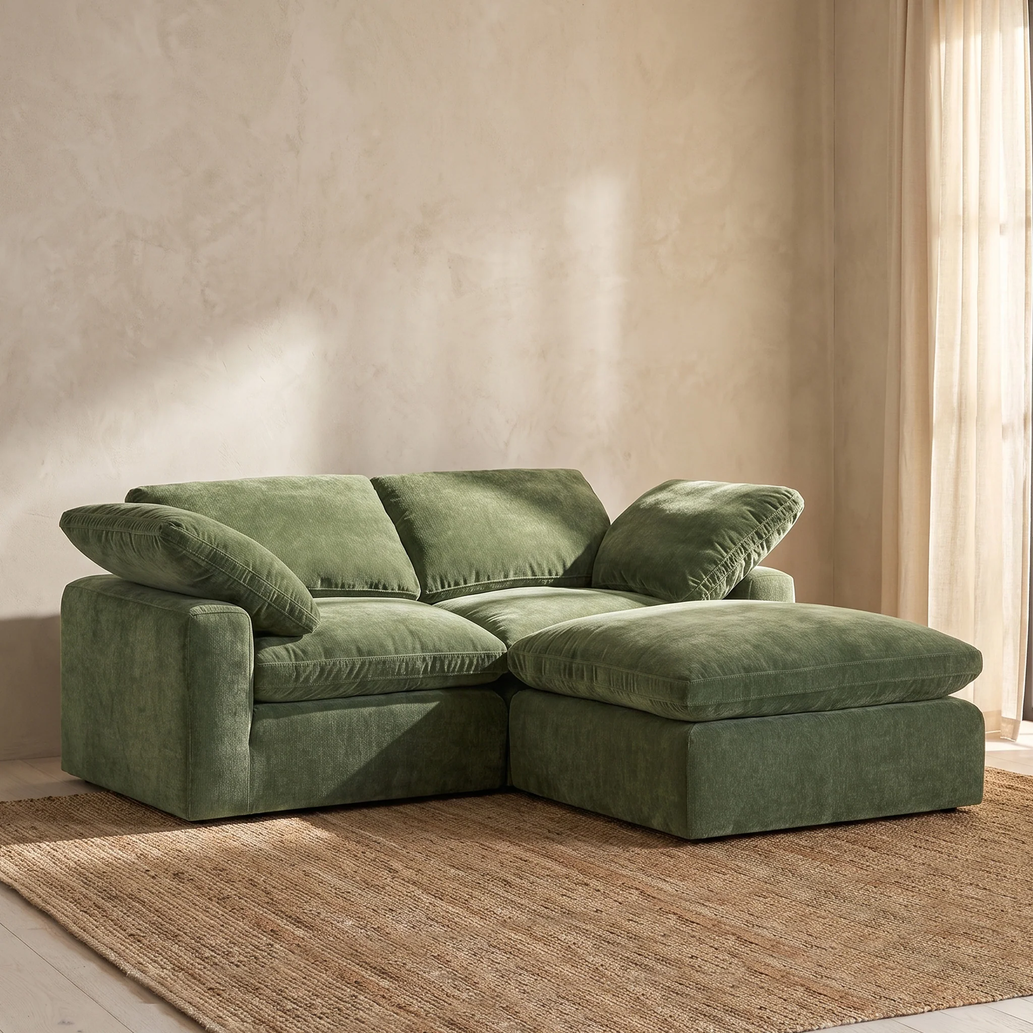 3-Seat Aspen Modular Sectional | Sagano Green - Image 2