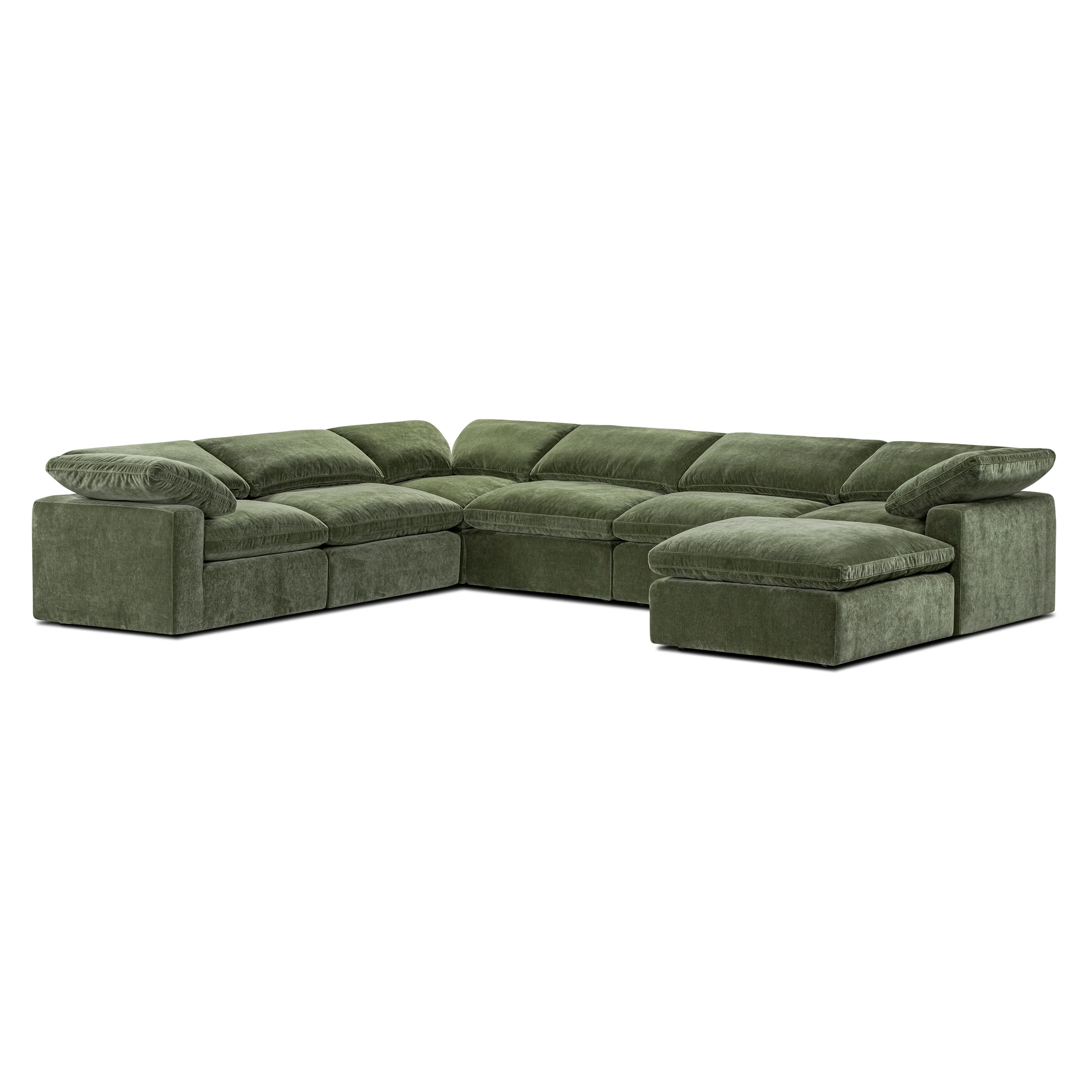 7-Seat Aspen Modular Sectional | Sagano Green - Image 5