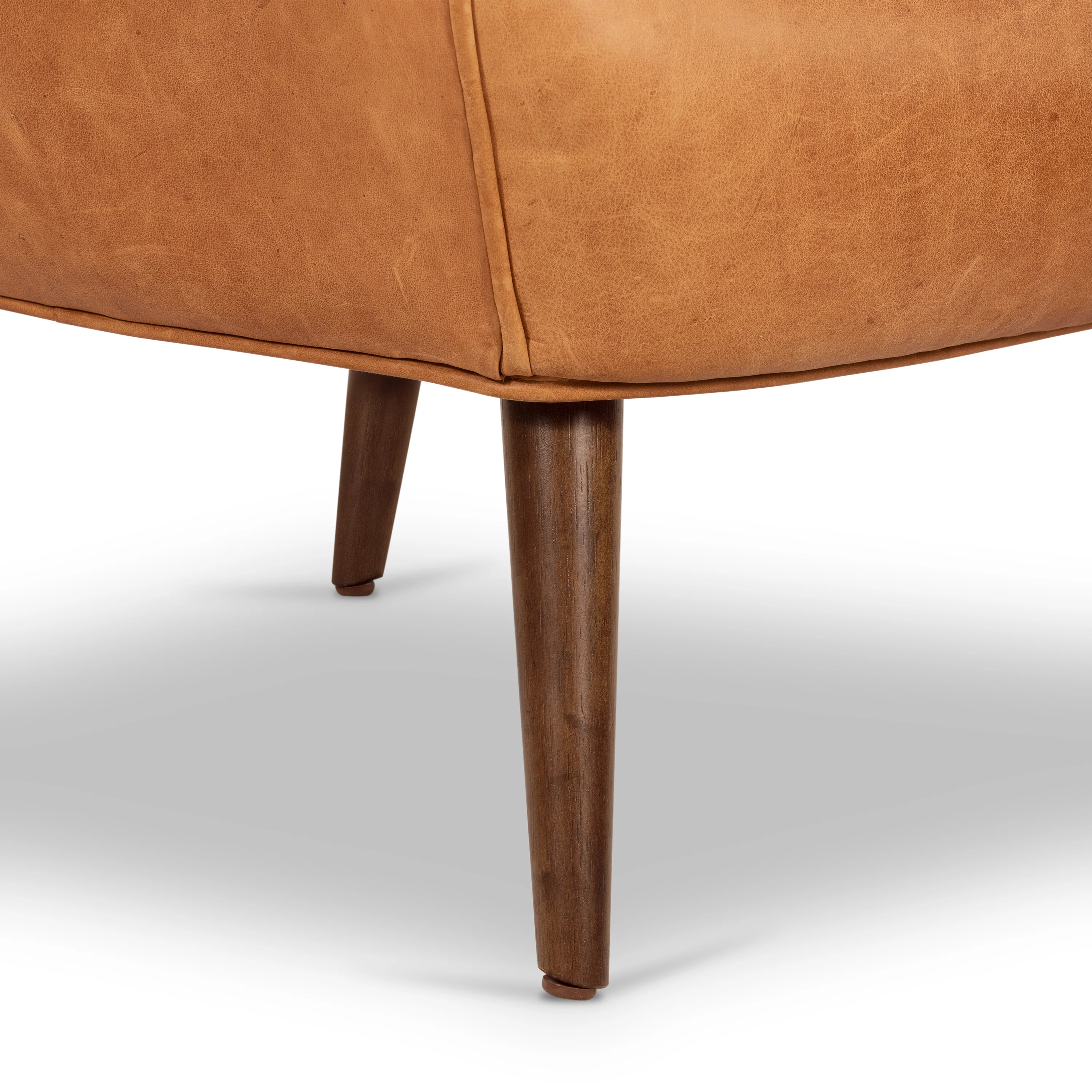 Aida Leather Lounge Chair | Cognac Tan | Set of 2 - Image 12