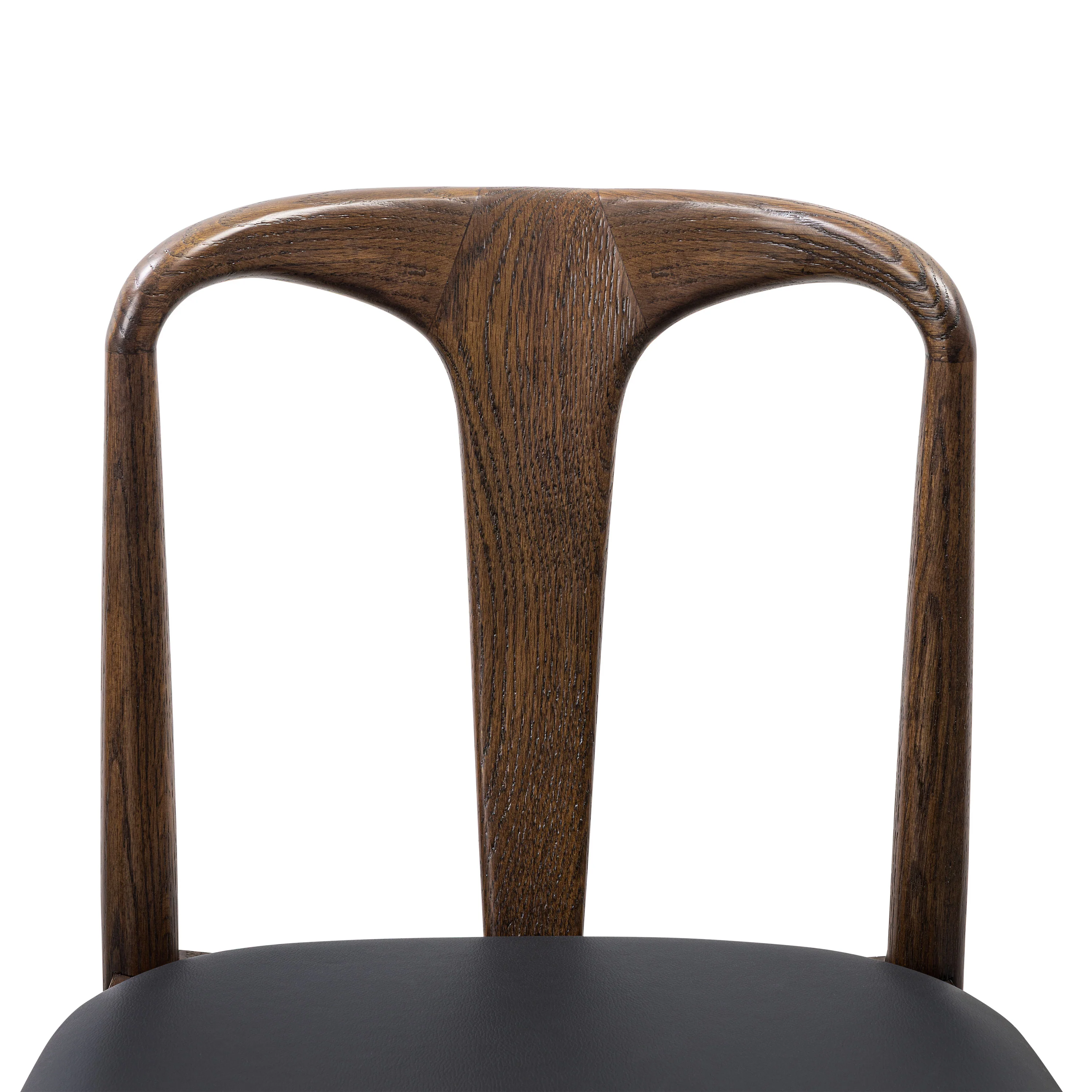 Arco Leather Dining Chair | Walnut/Black - Image 11