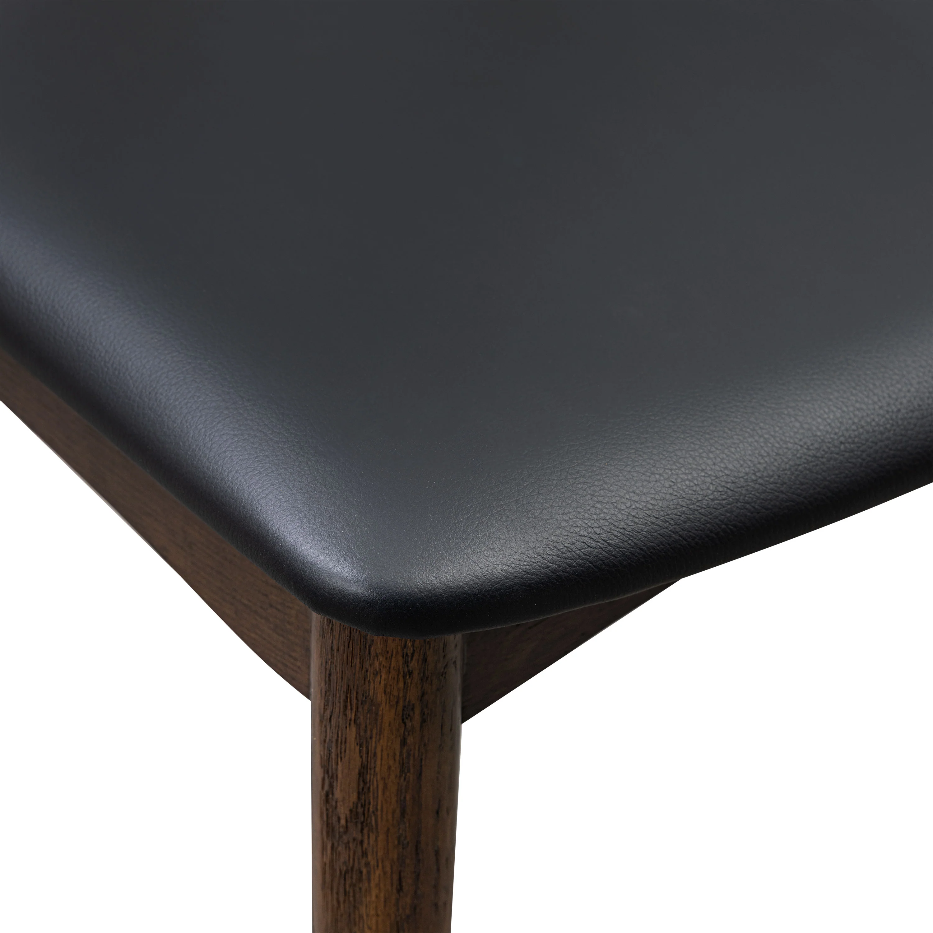Arco Leather Dining Chair | Walnut/Black - Image 14