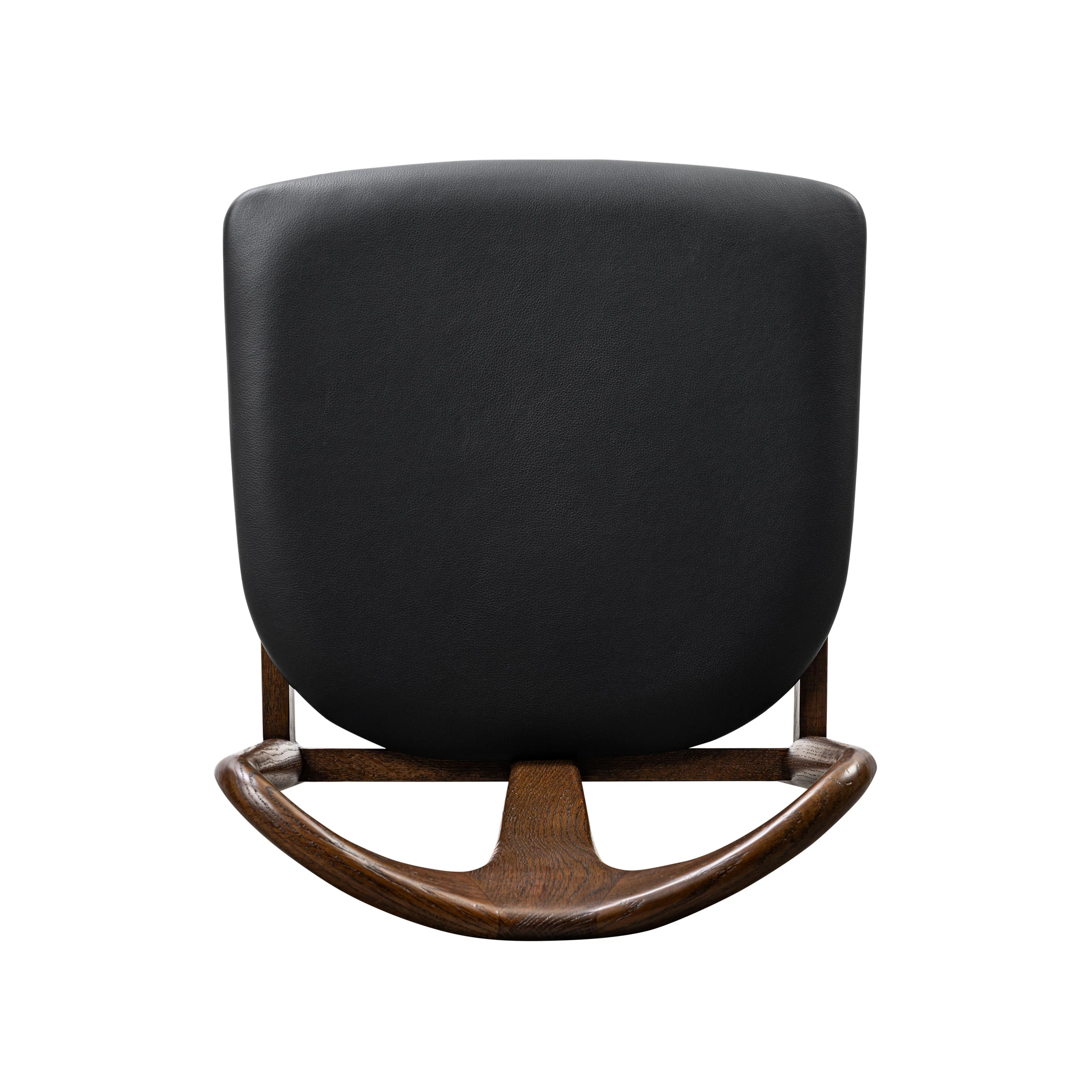 Arco Leather Dining Chair | Walnut/Black - Image 9