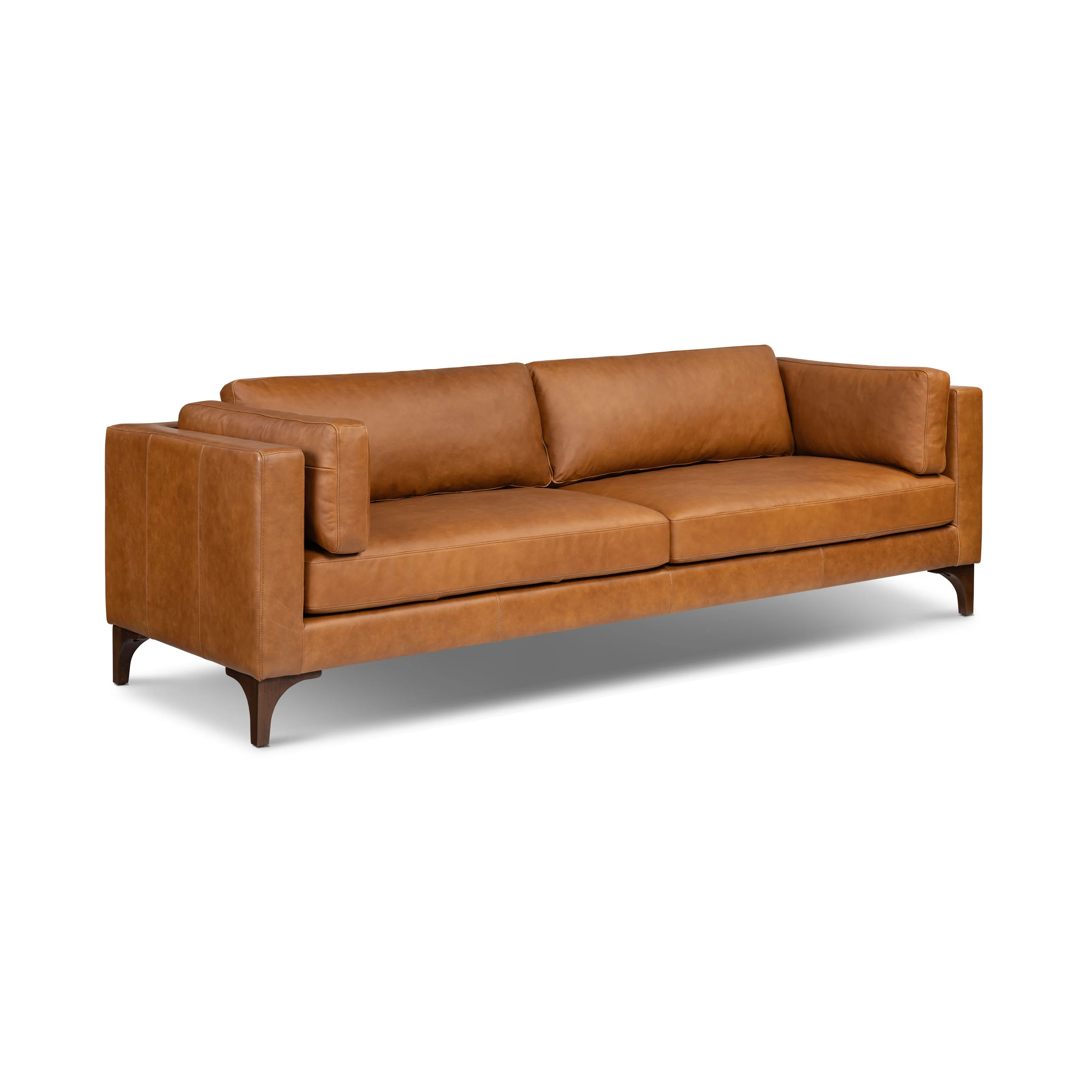 Argan 93" Leather Sofa | Cognac Tan - Image 4