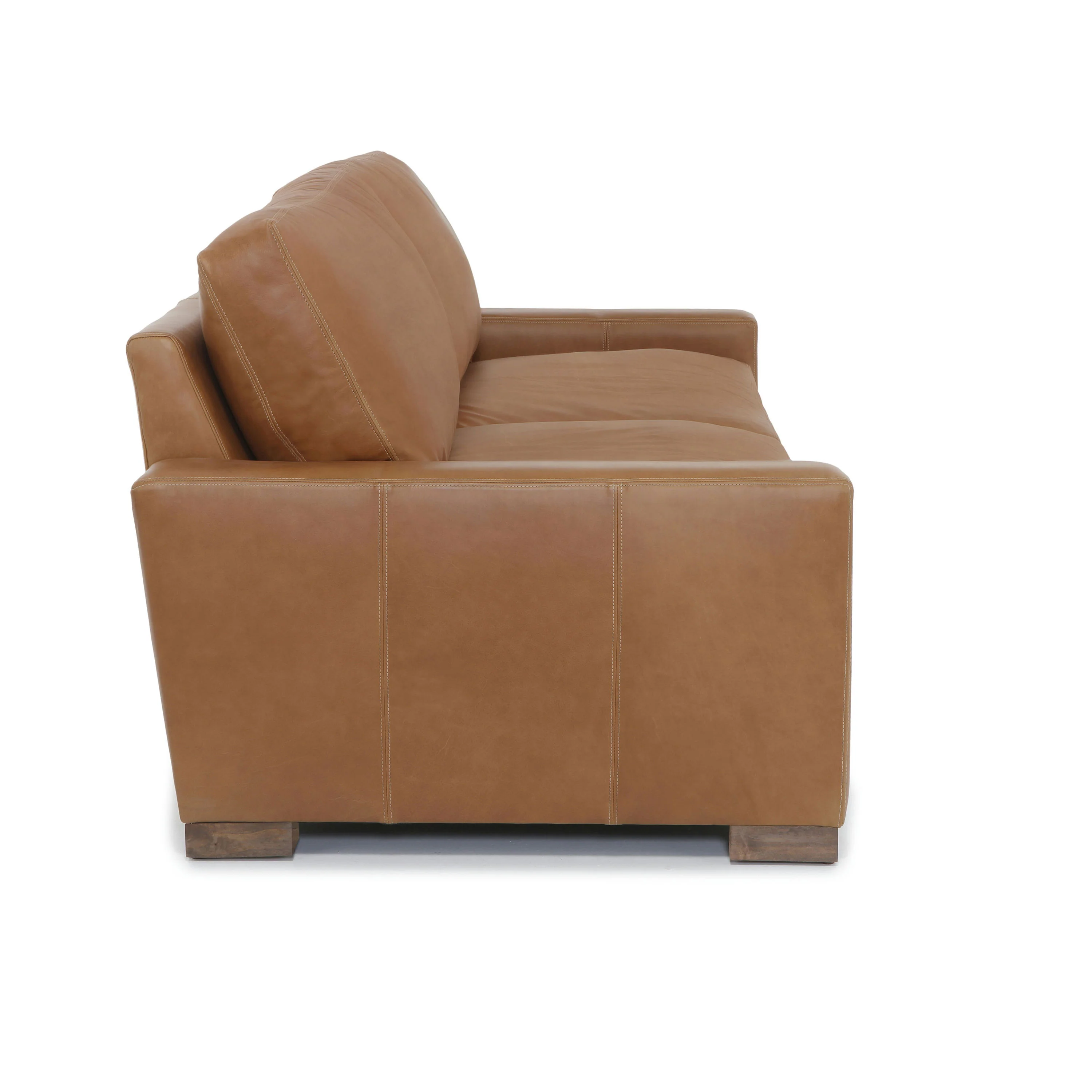 Audrey Leather Sofa | Barrel Brown | 108" - Image 5