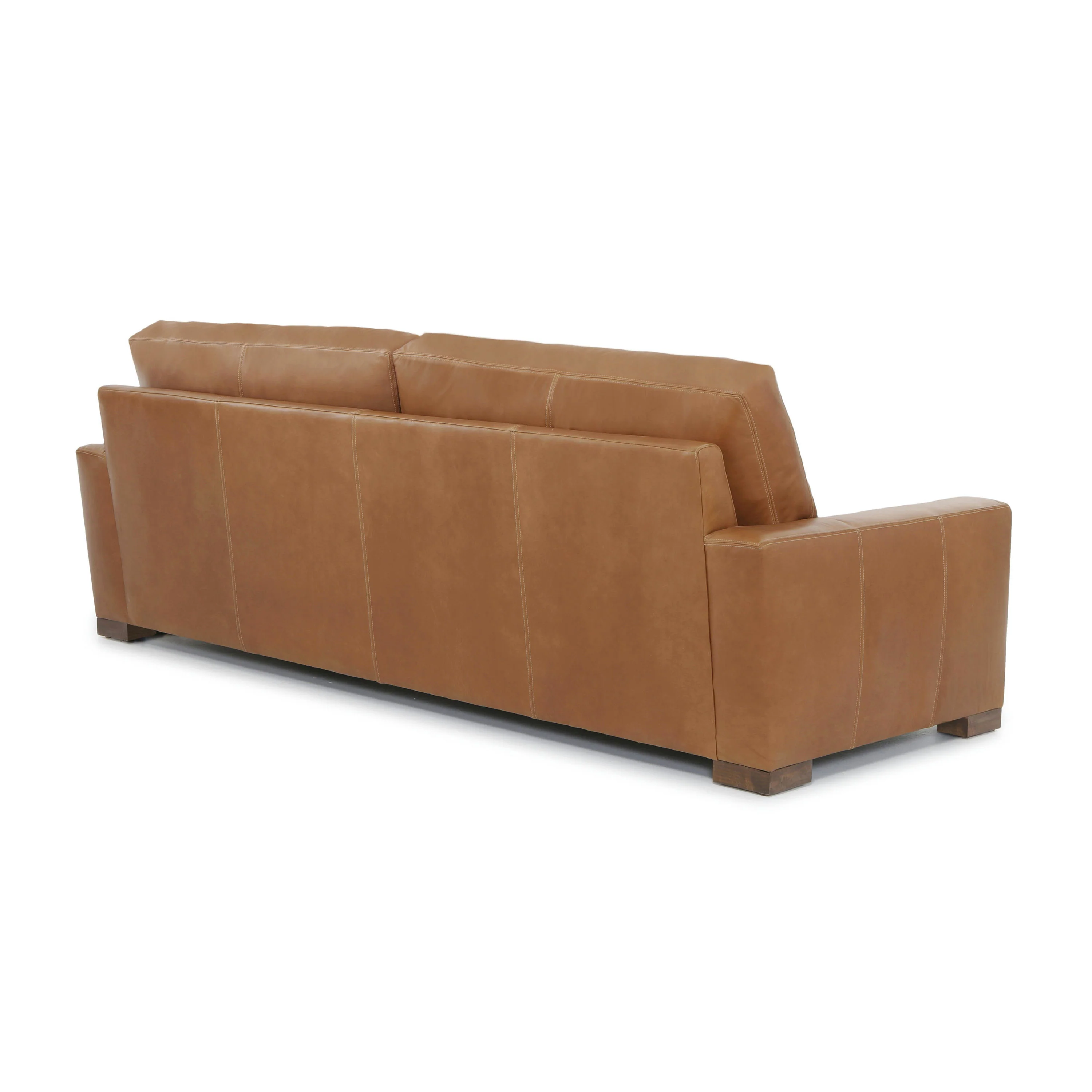 Audrey Leather Sofa | Barrel Brown | 96" - Image 6