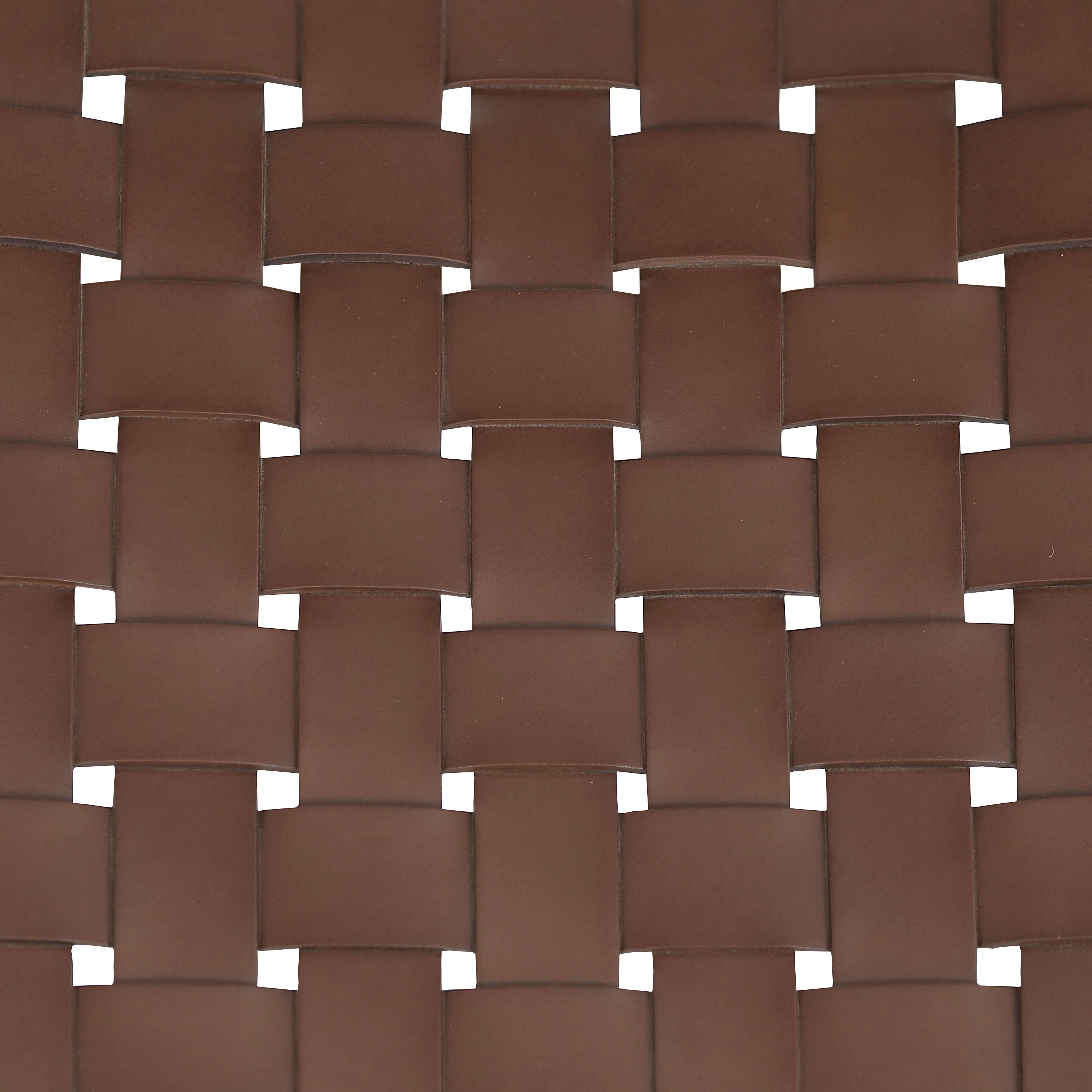 Banda Teak & Woven Leather Counter Height Stool | Molten Brown - Image 15