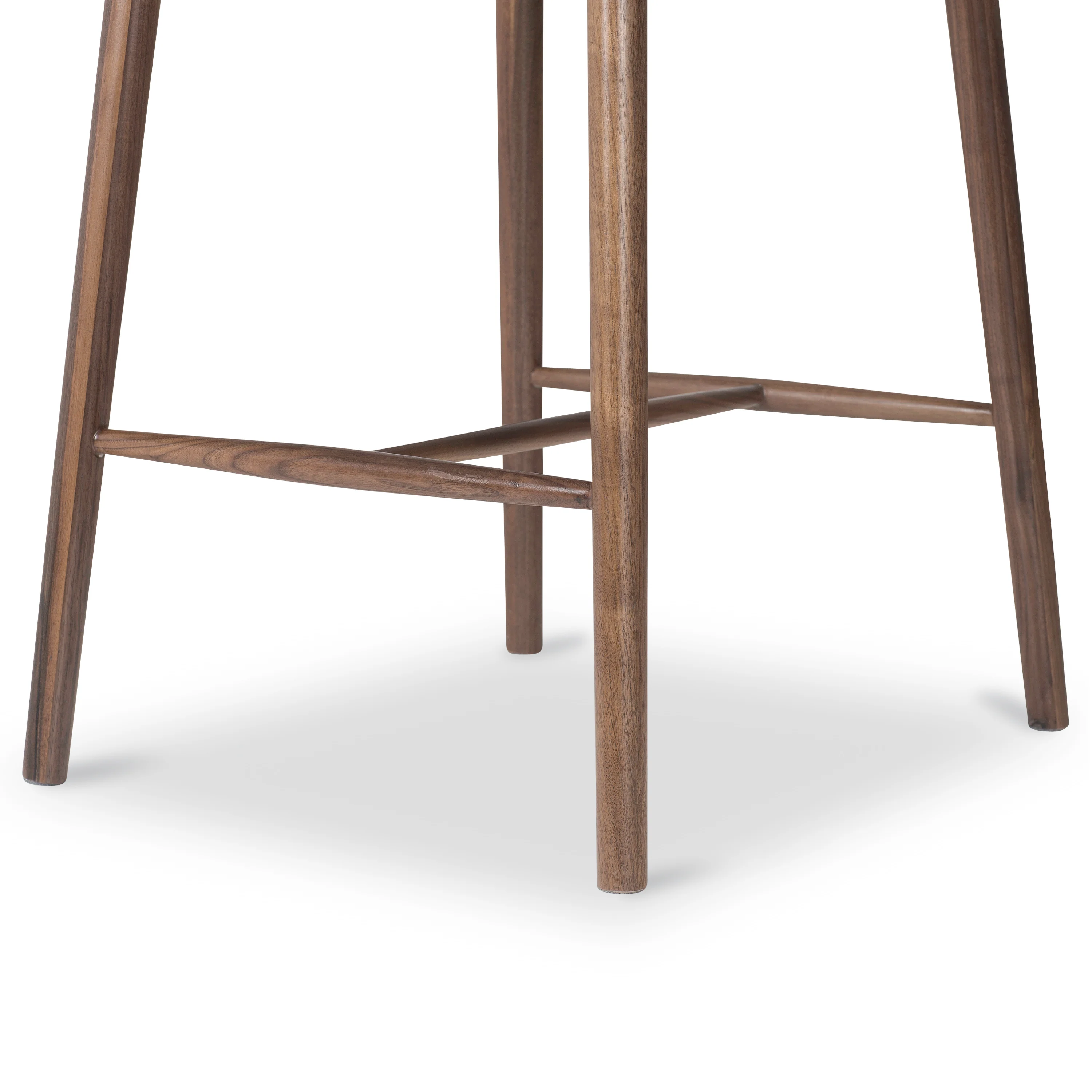 Bonato Leather Counter Stool | Black/Walnut - Image 14