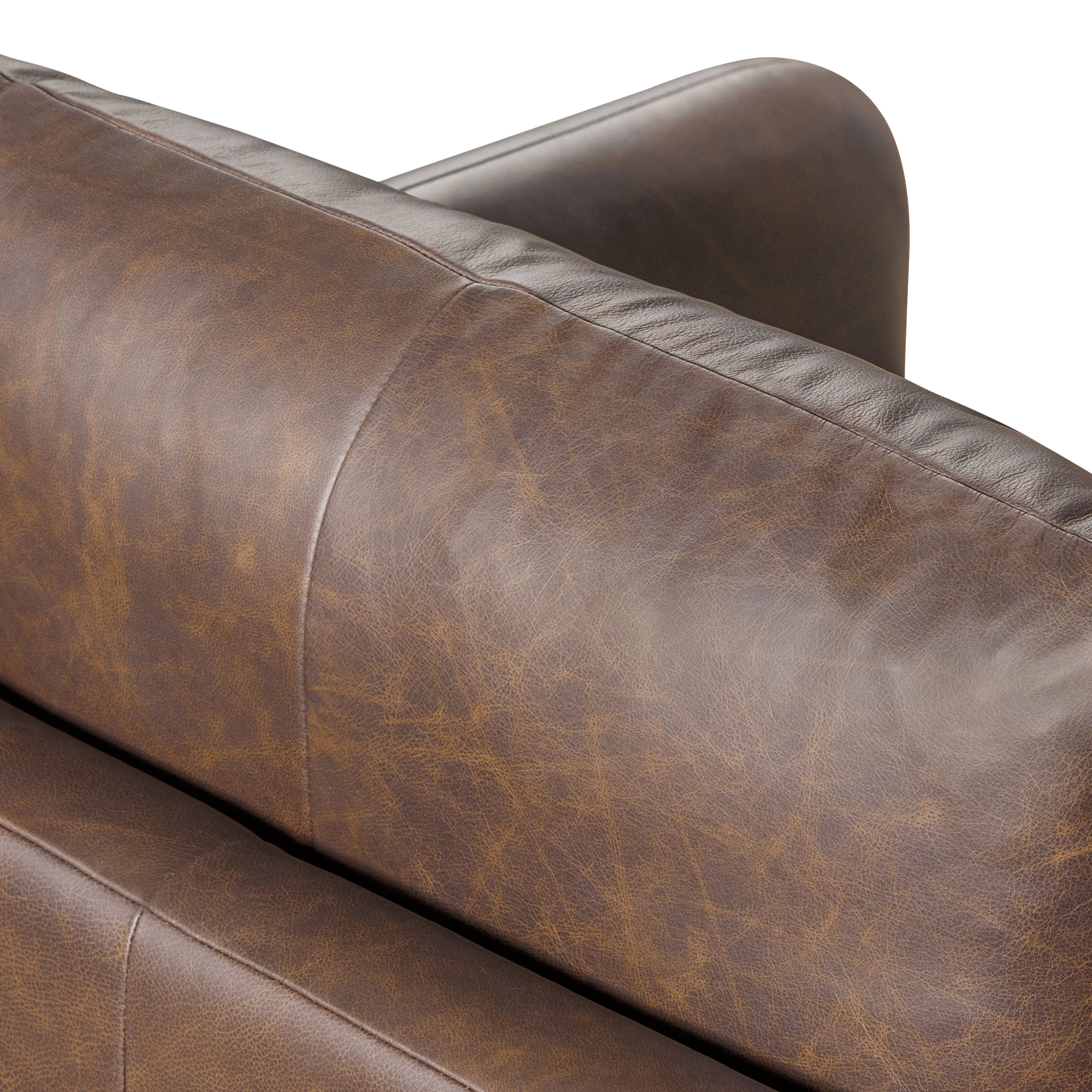 Bosco Leather Lounge Chair | Bridle Brown - Image 12