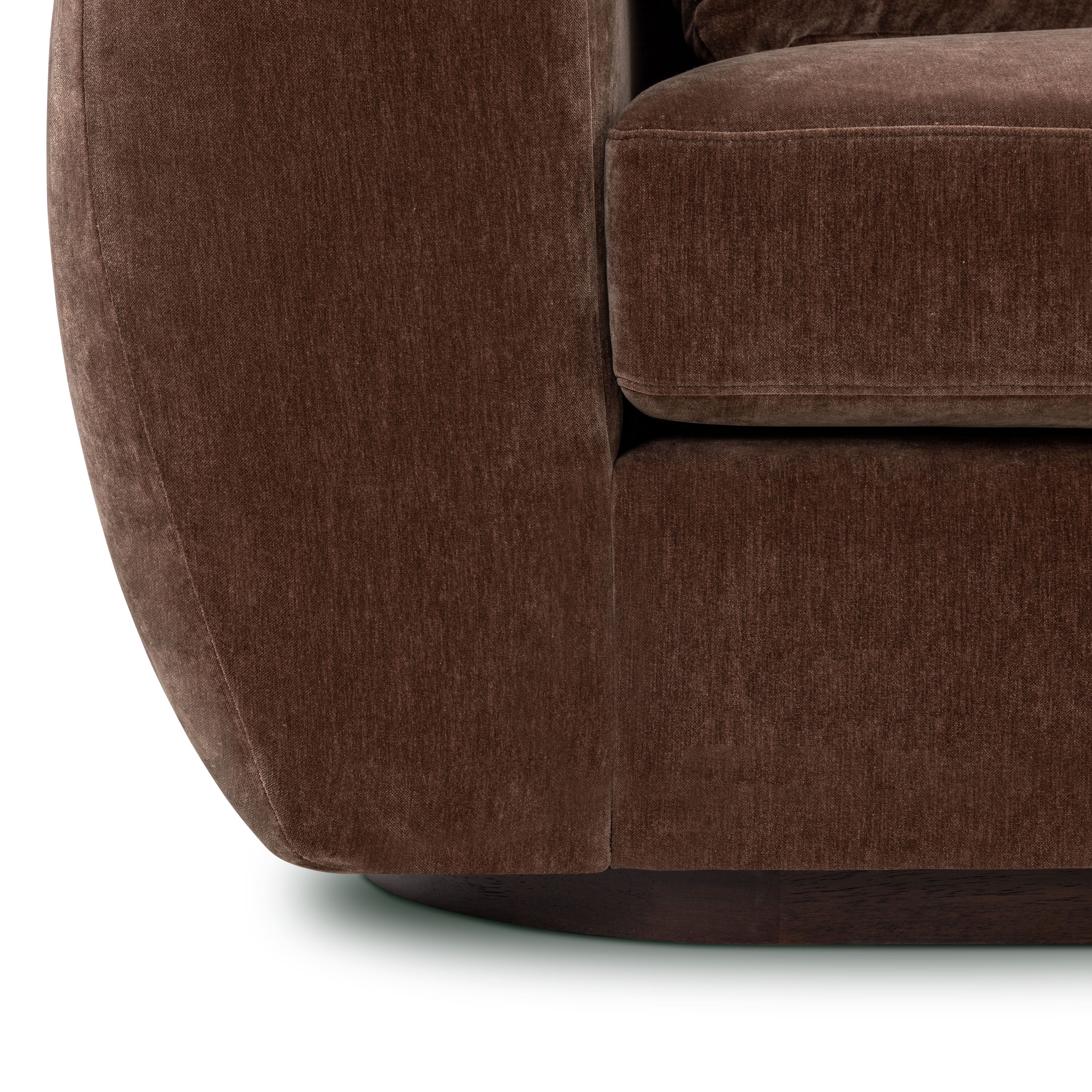 Bourges 99" Sofa | Bronzer Brown - Image 13