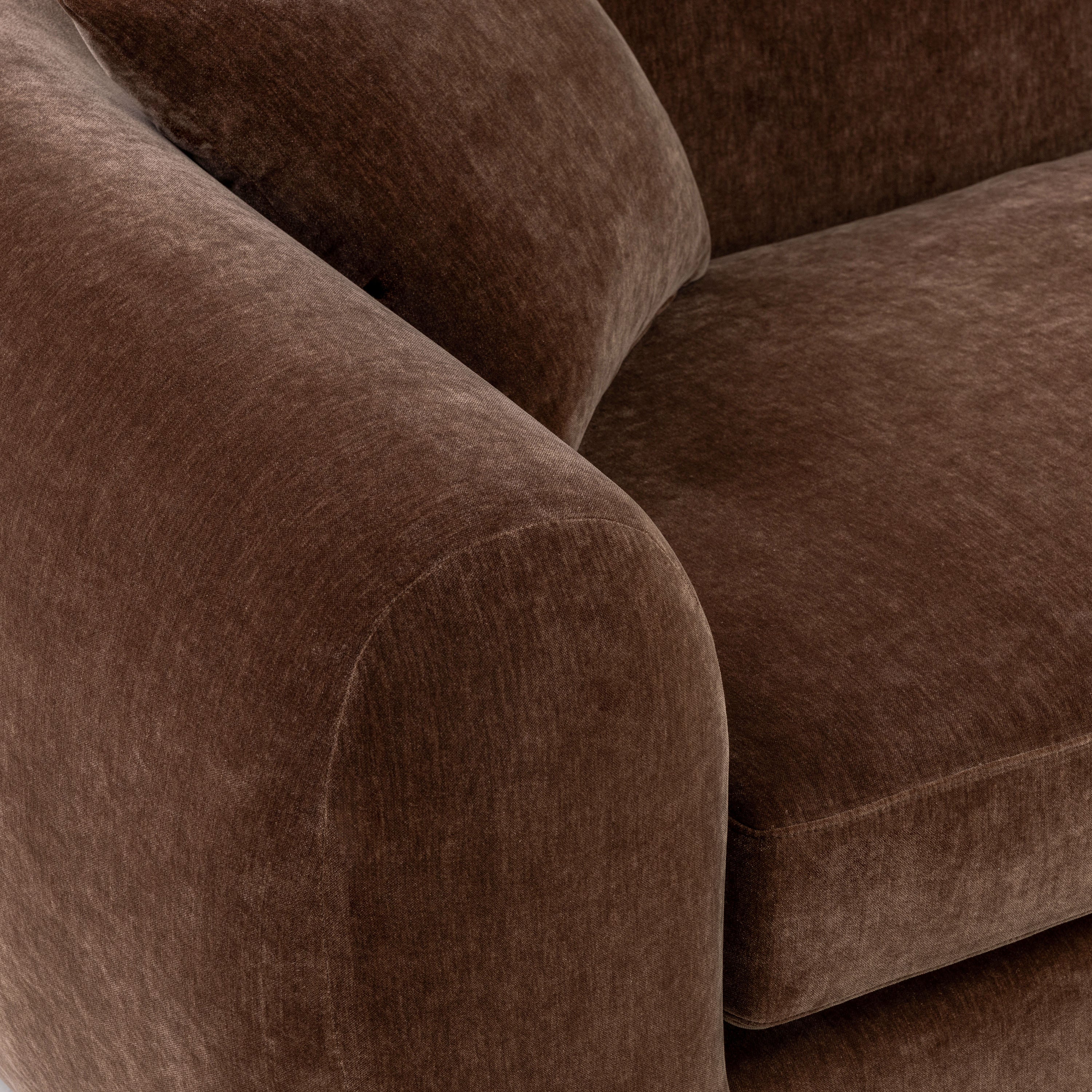 Bourges 99" Sofa | Bronzer Brown - Image 9