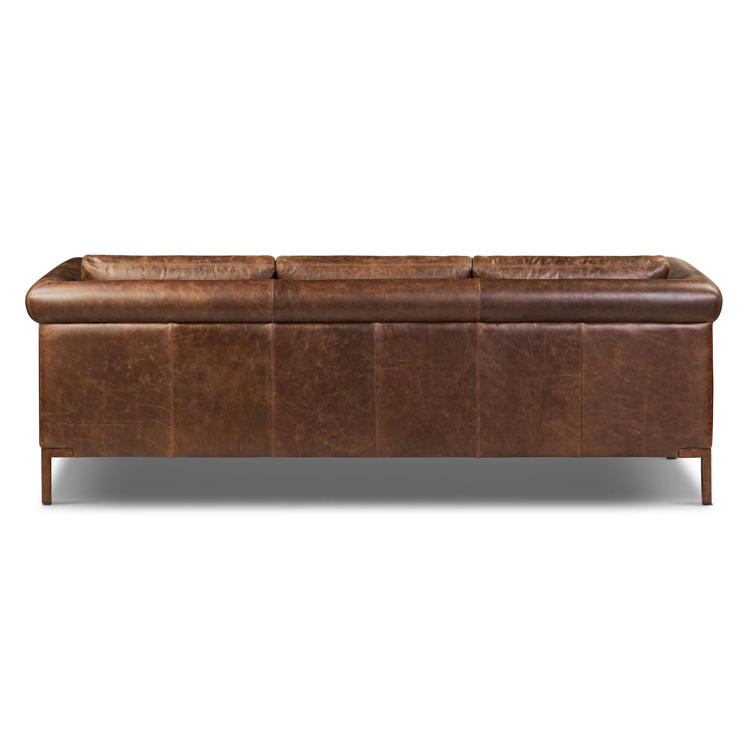 Bruges 89" Leather Sofa | Chocolate Brown - Image 7