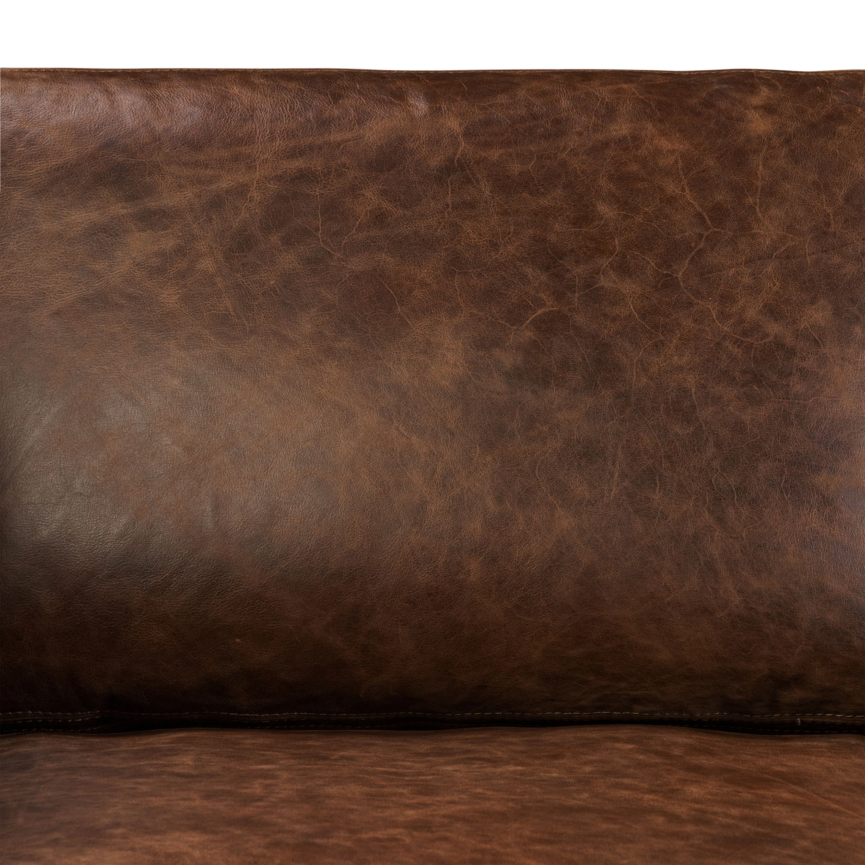 Bruges 89" Leather Sofa | Chocolate Brown - Image 9