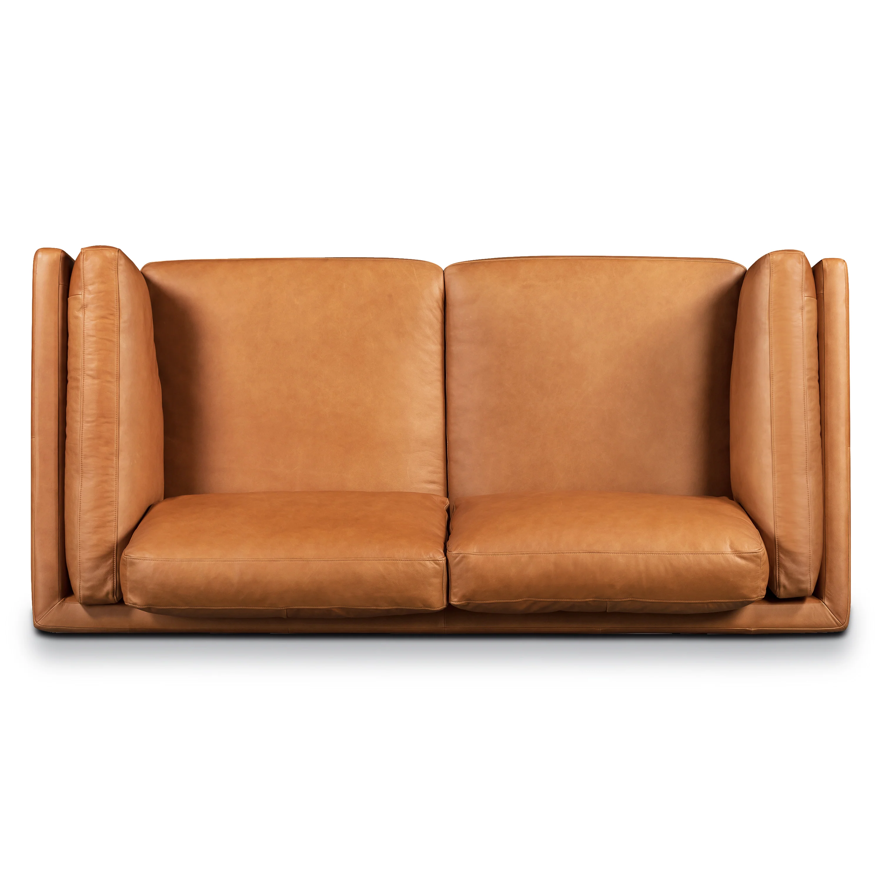 Cadiz 75" Leather Apartment Sofa | Saddle Tan - Image 7