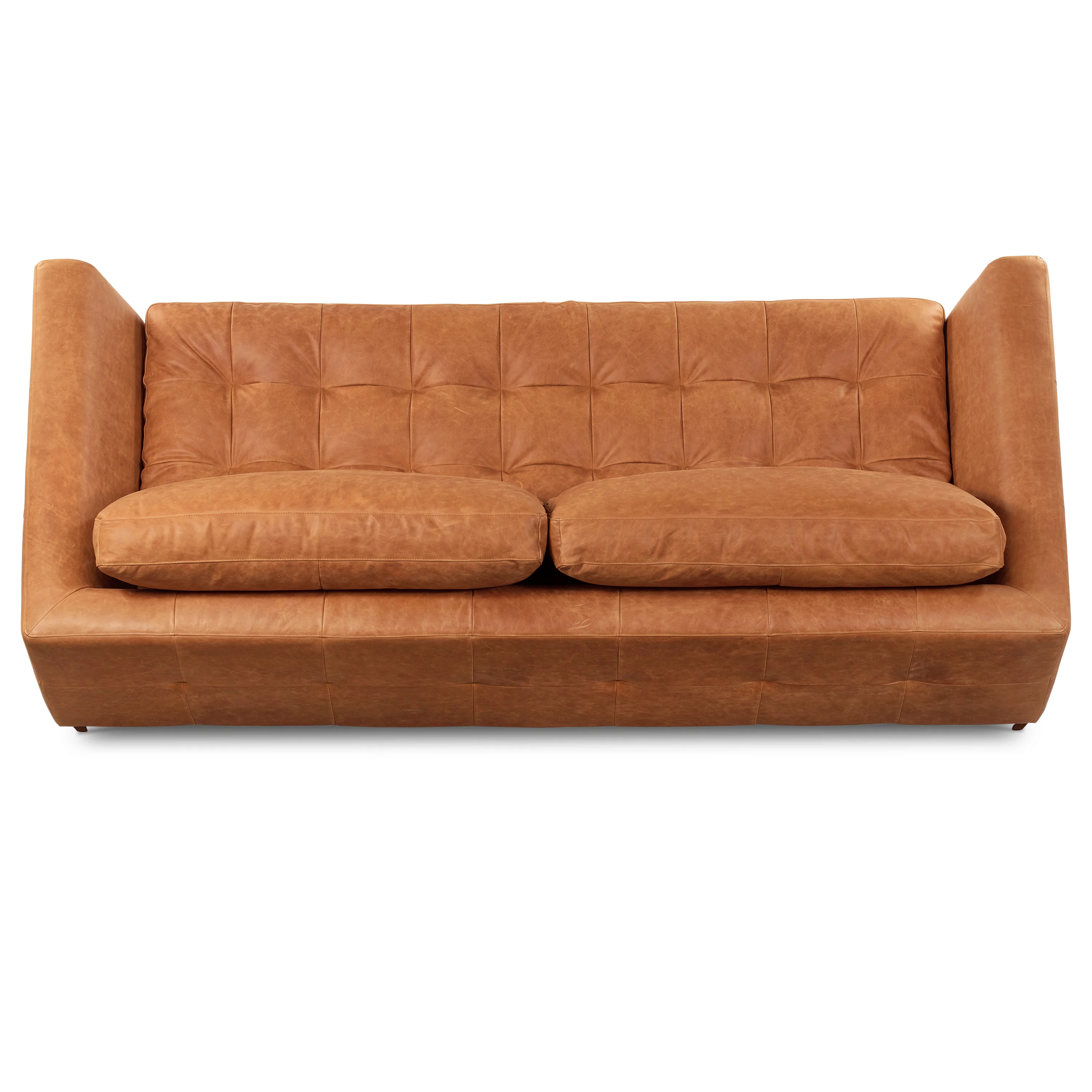 Calle 90" Leather Sofa | Cognac Tan - Image 19