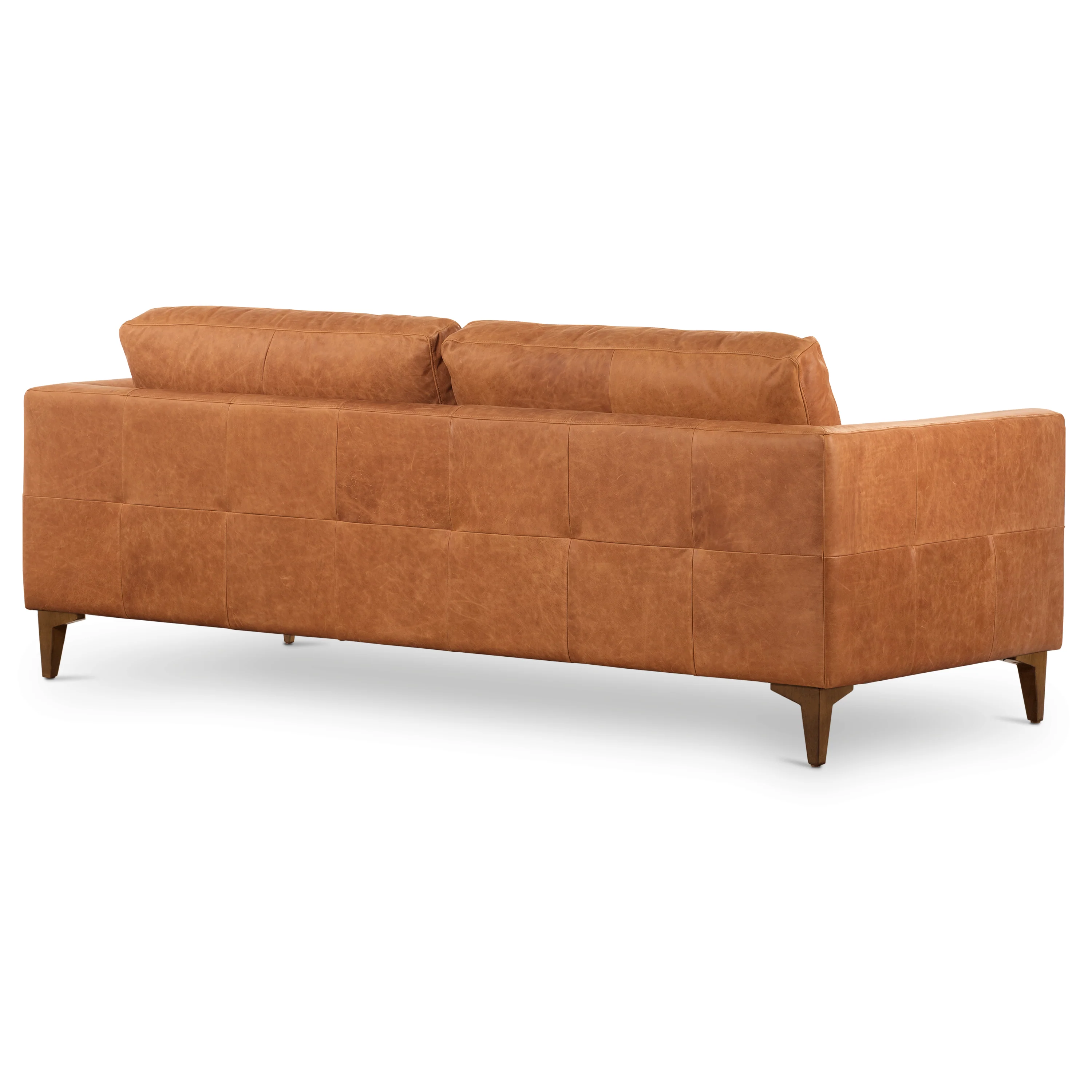 Calle 90" Leather Sofa | Cognac Tan - Image 20