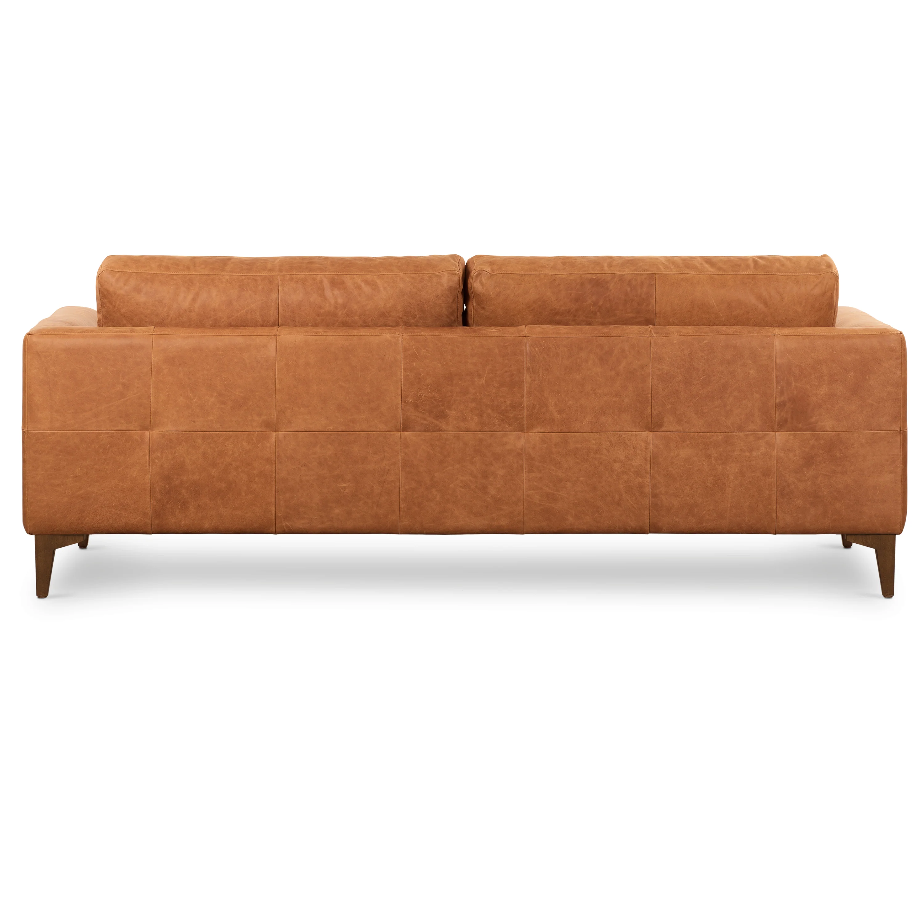 Calle 90" Leather Sofa | Cognac Tan - Image 21
