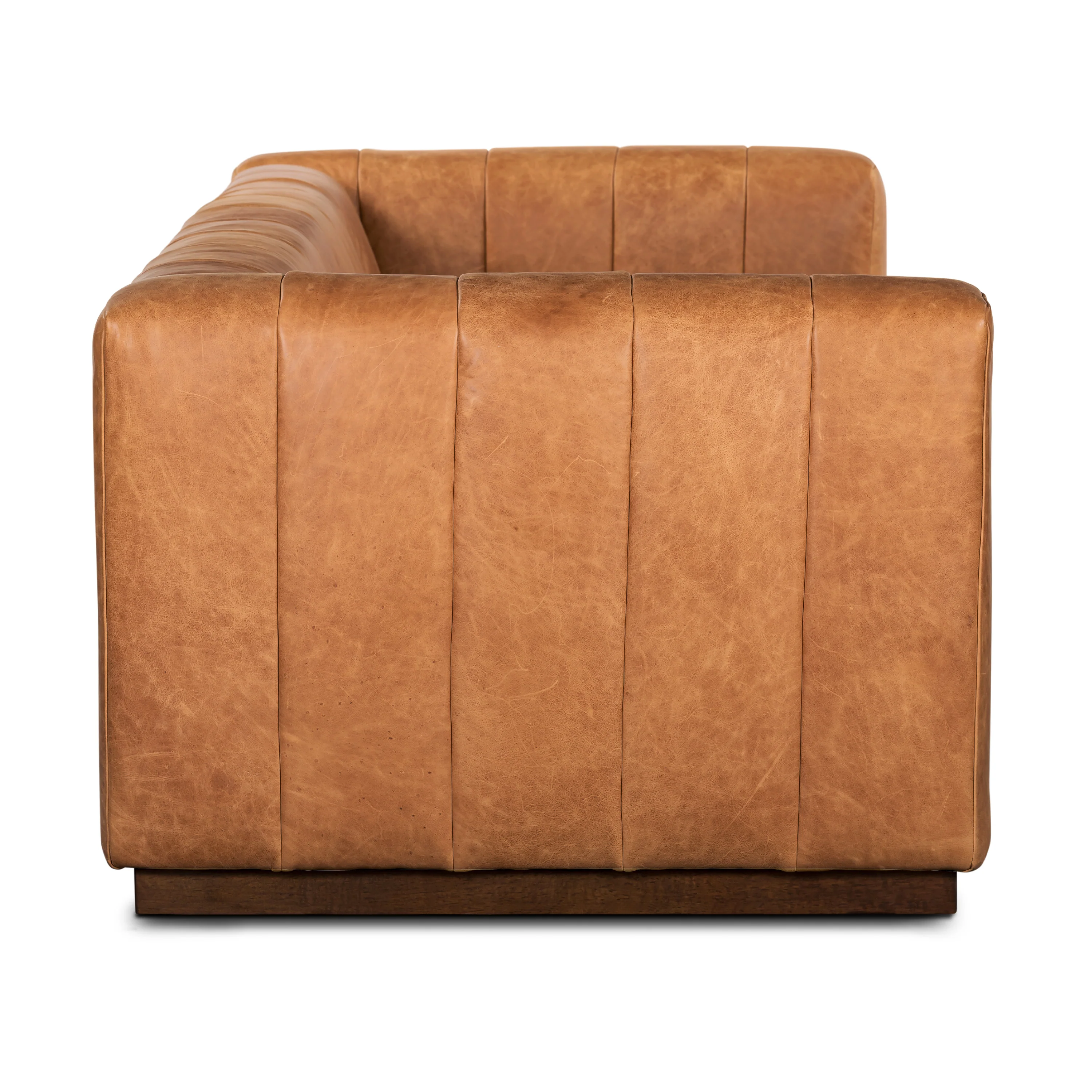 Canale 86" Leather Sofa | Cognac Tan - Image 10