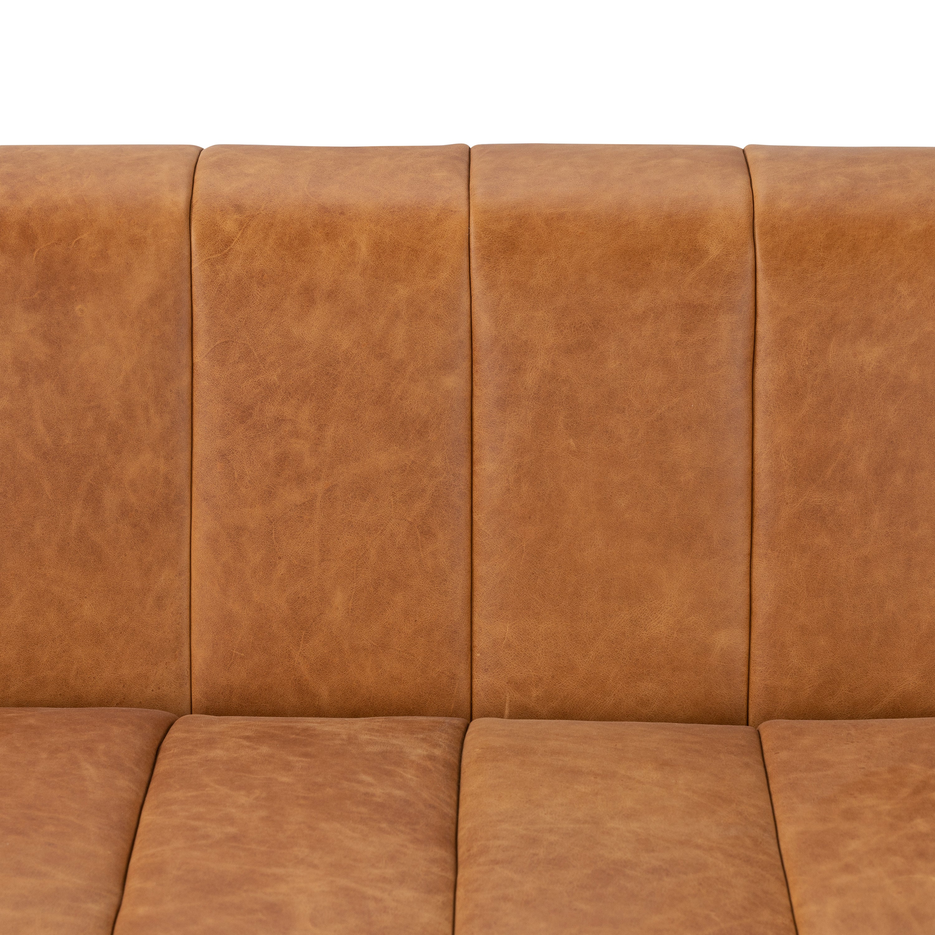 Canale 99" Leather Sofa | Cognac Tan - Image 9