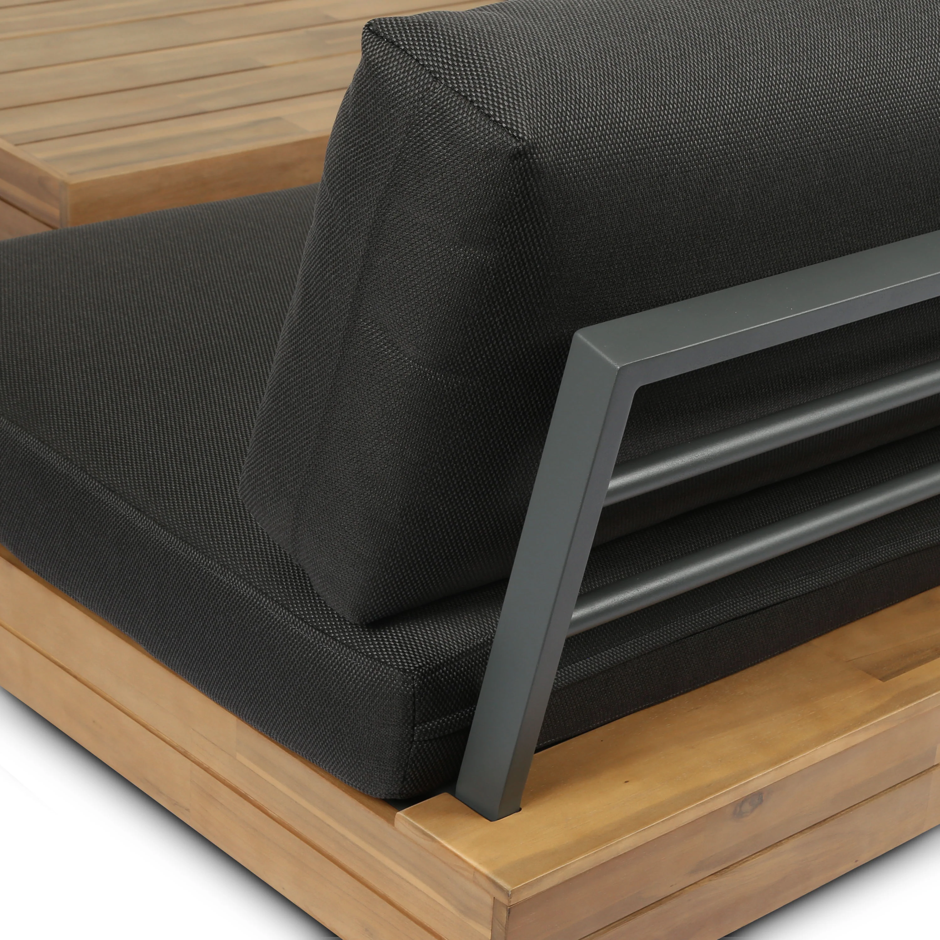 Celenza Modular Full-Corner Sectional Set with Coffee Table | Dark Grey - Image 10