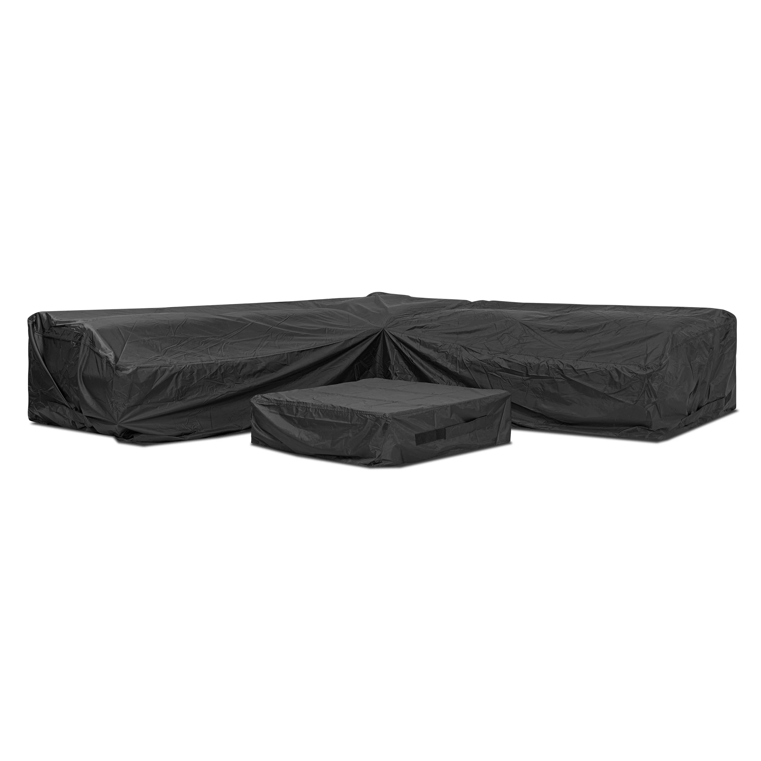 Celenza Modular Full-Corner Sectional Set with Coffee Table - Protective Cover | Black - Image 3