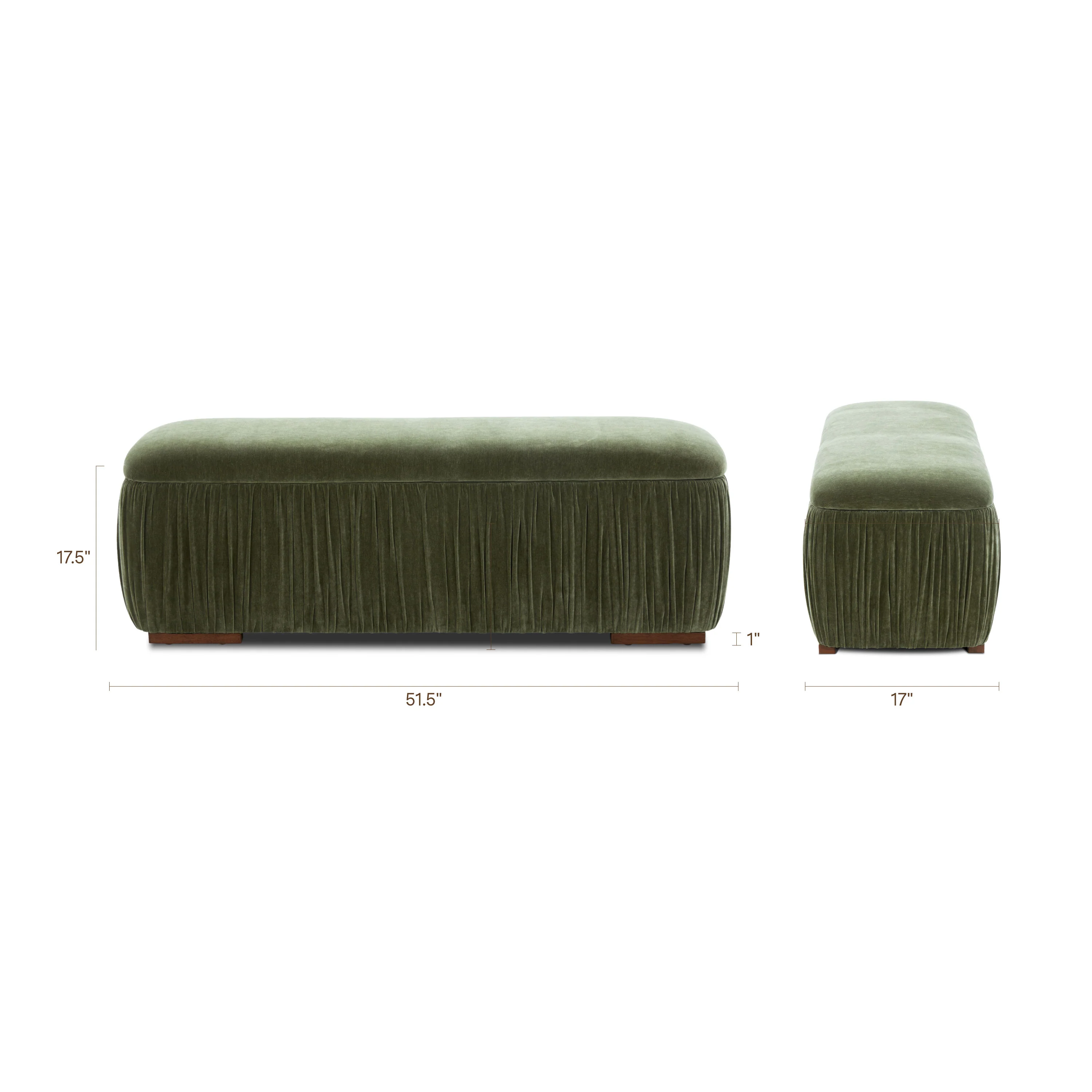 Ceres Bench (51.5") | Sagano Green - Image 11