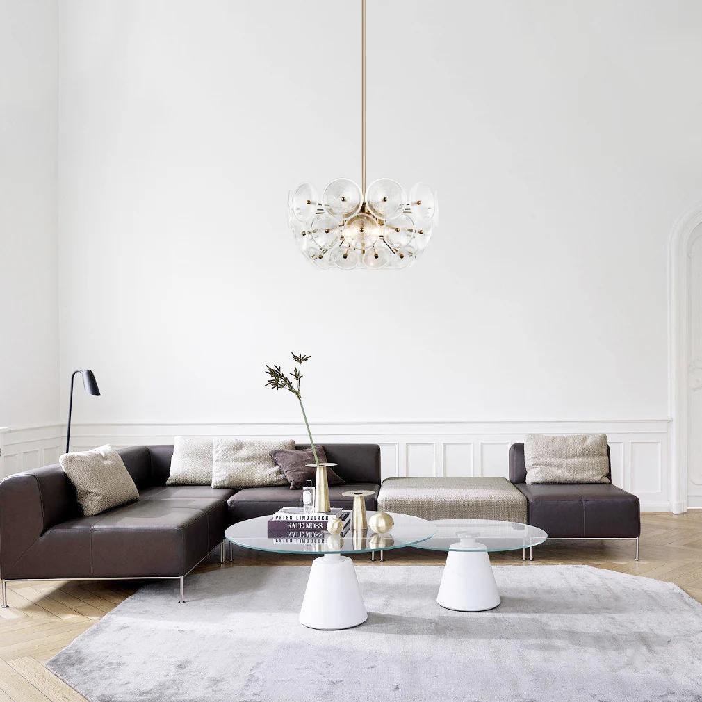 Chambery 6-Light Chandelier | Brushed Brass/Clear - Image 3