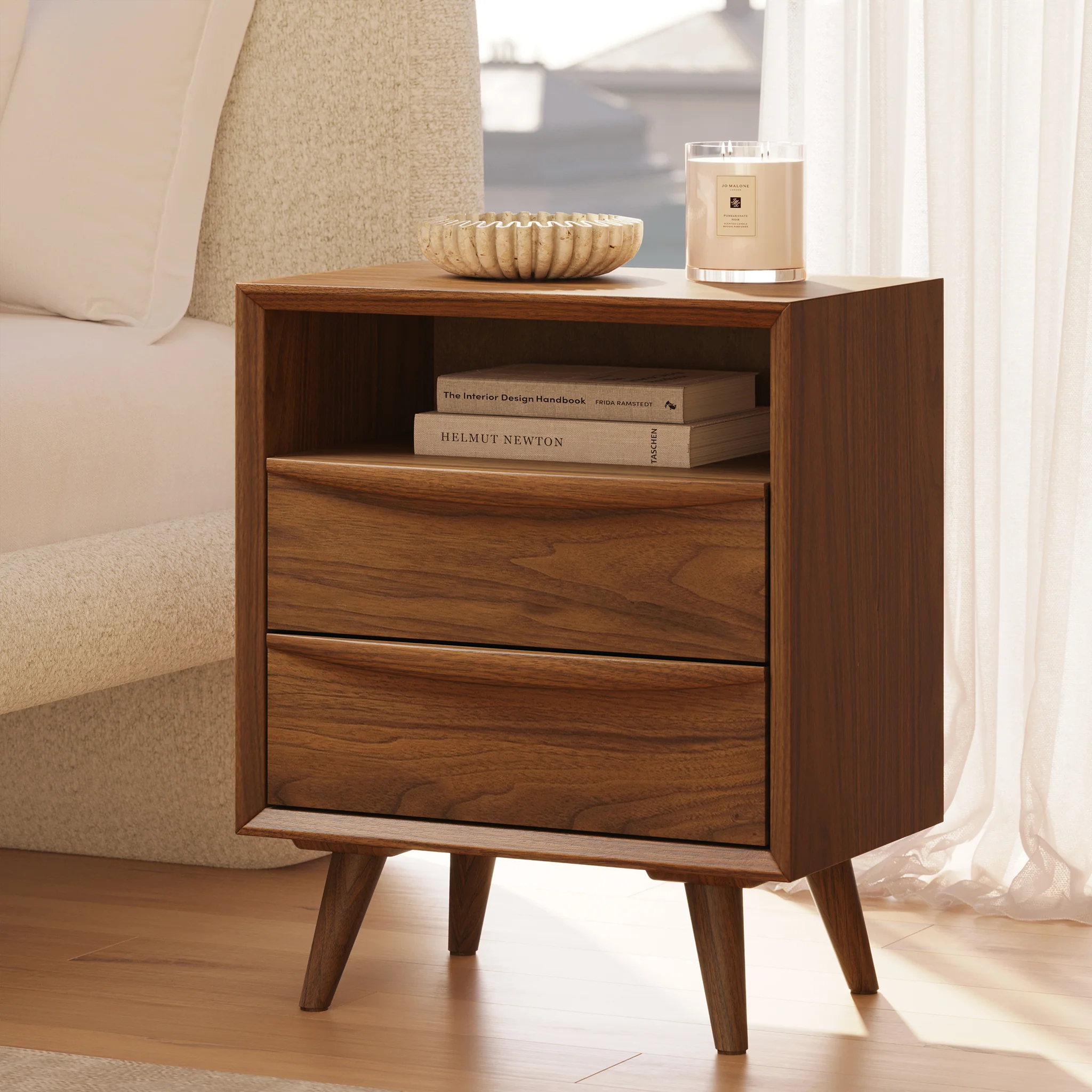 Cura Nightstand | Walnut - Image 2