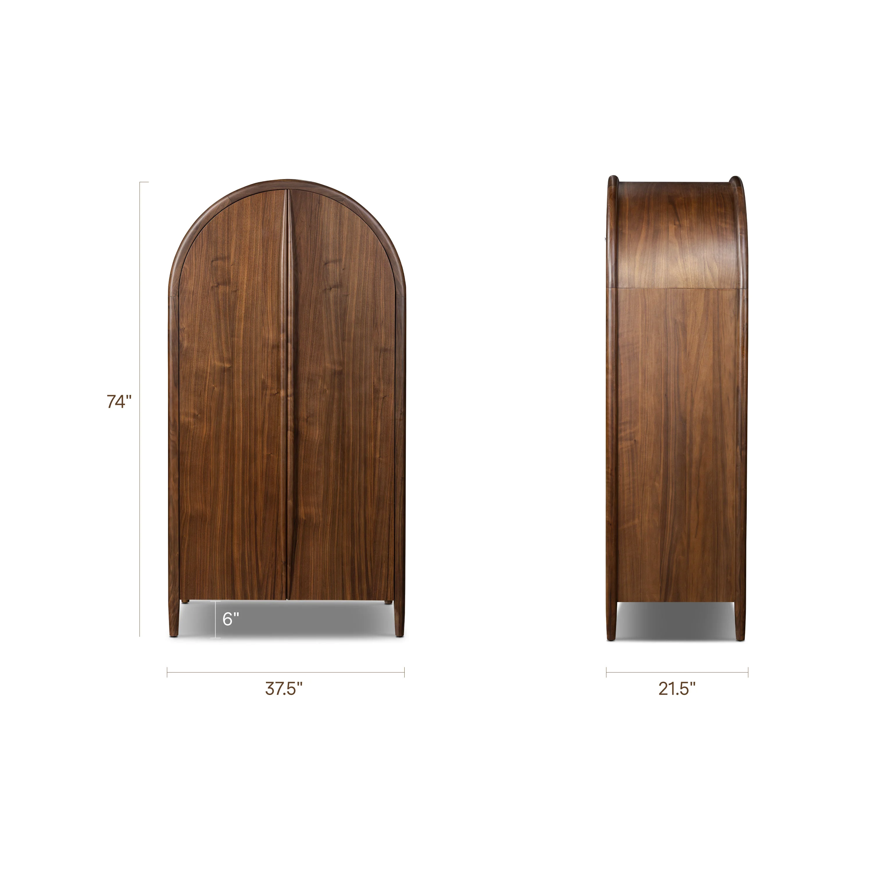 Cura Wardrobe / Armoire | Walnut - Image 16