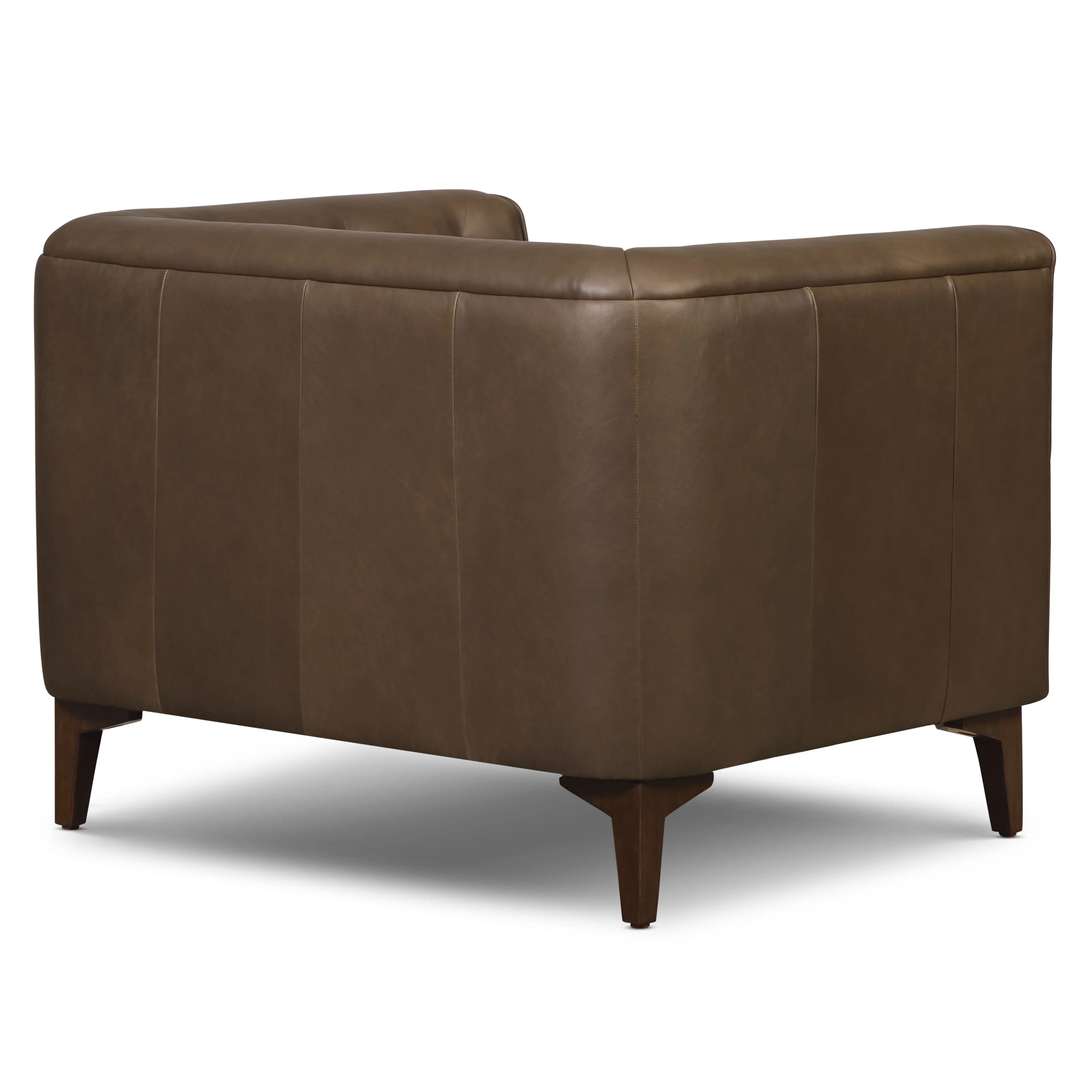 Essex Leather Lounge Chair | Cocoa Brown | Set of 2 - Image 6