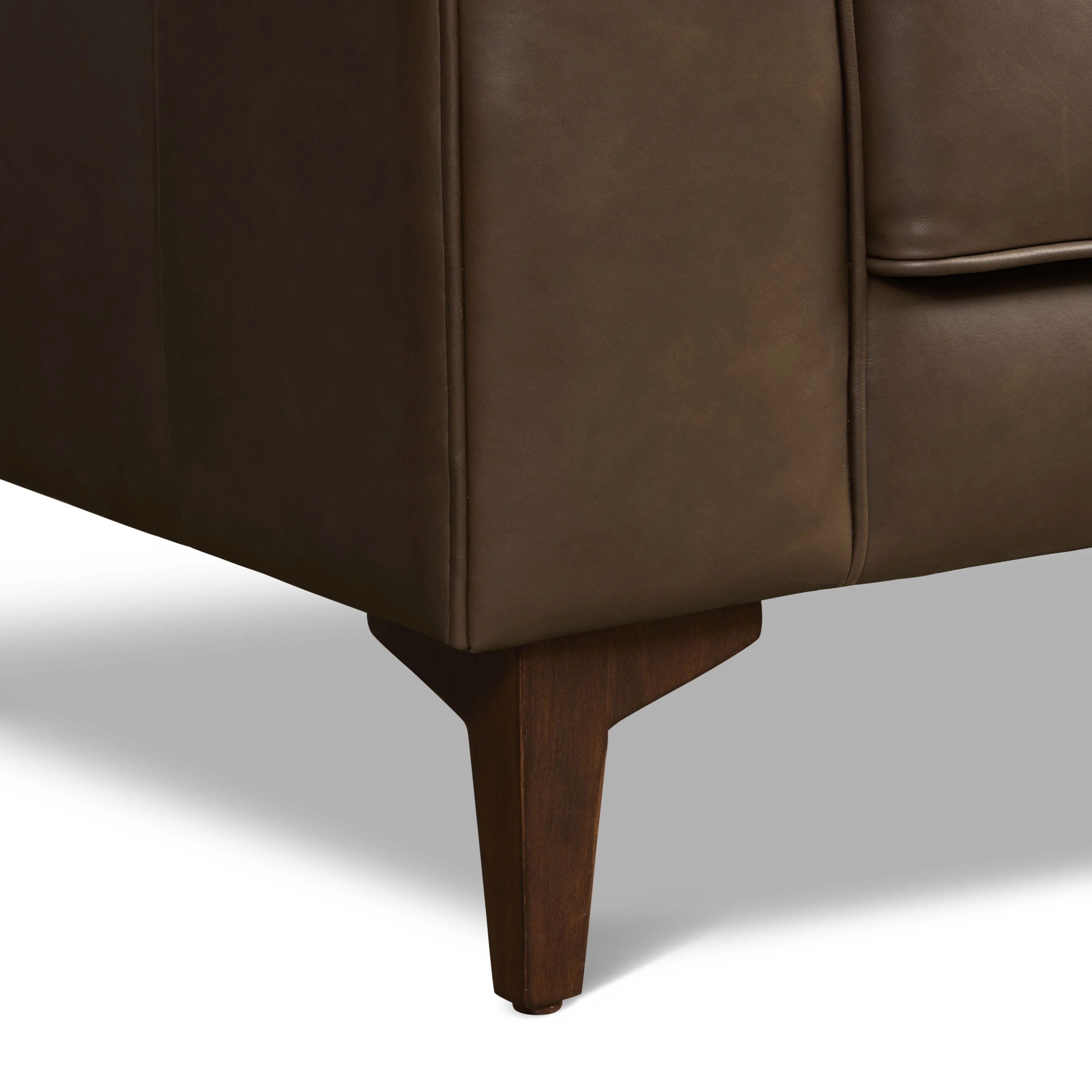 Essex Leather Lounge Chair | Cocoa Brown | Single - Image 11