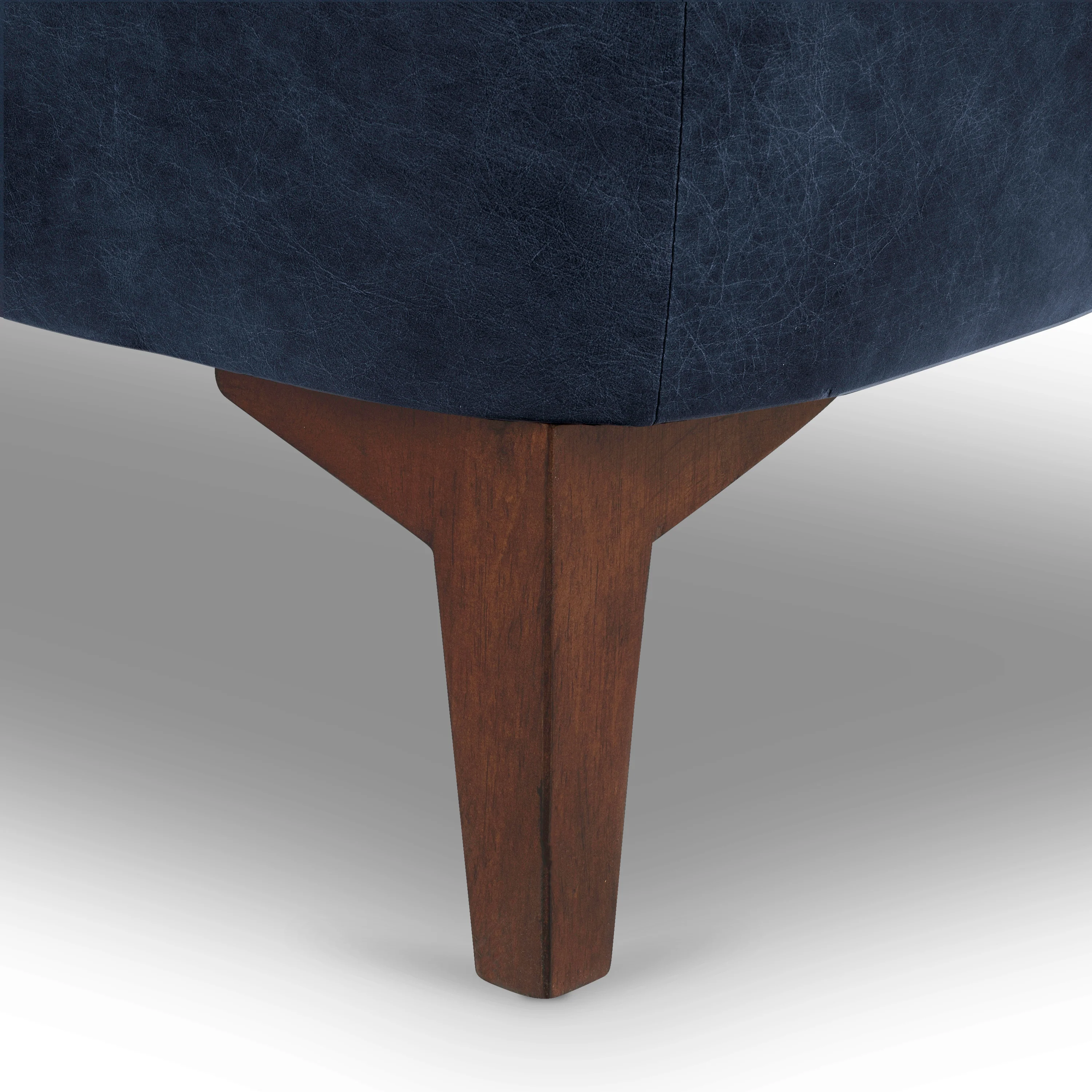 Essex Leather Lounge Chair | Midnight Blue | Set of 2 - Image 10
