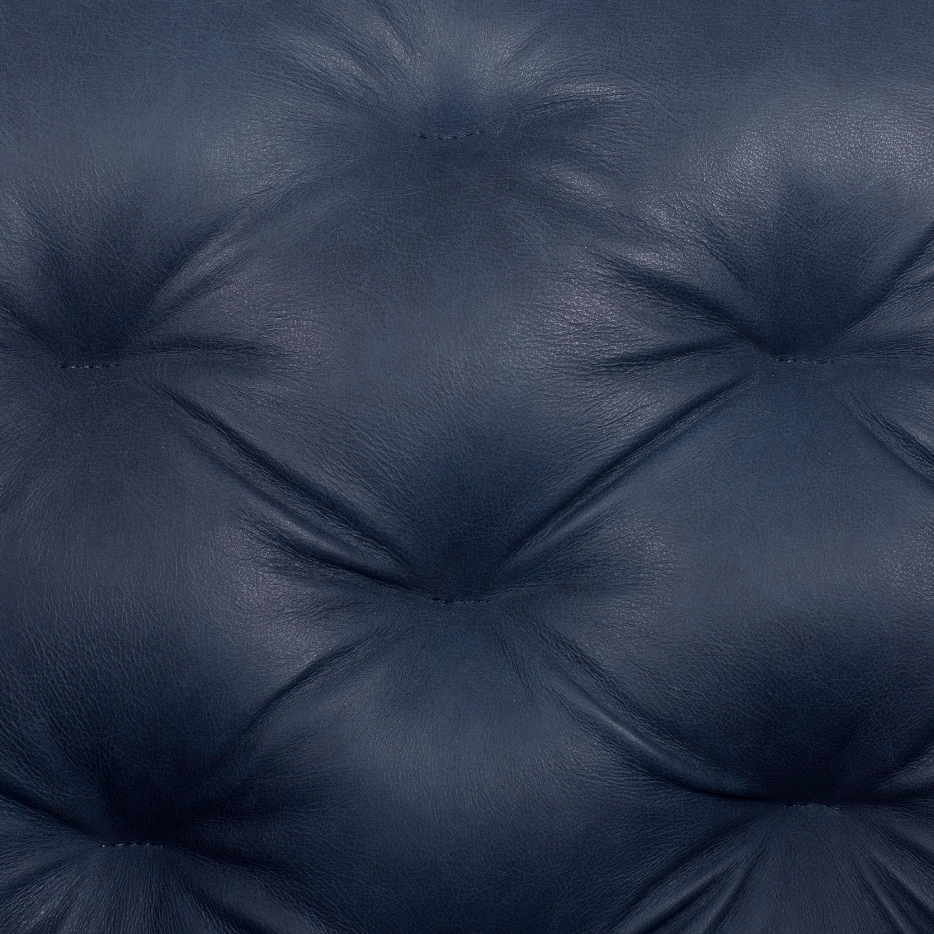 Essex Leather Lounge Chair| Midnight Blue | Single - Image 11
