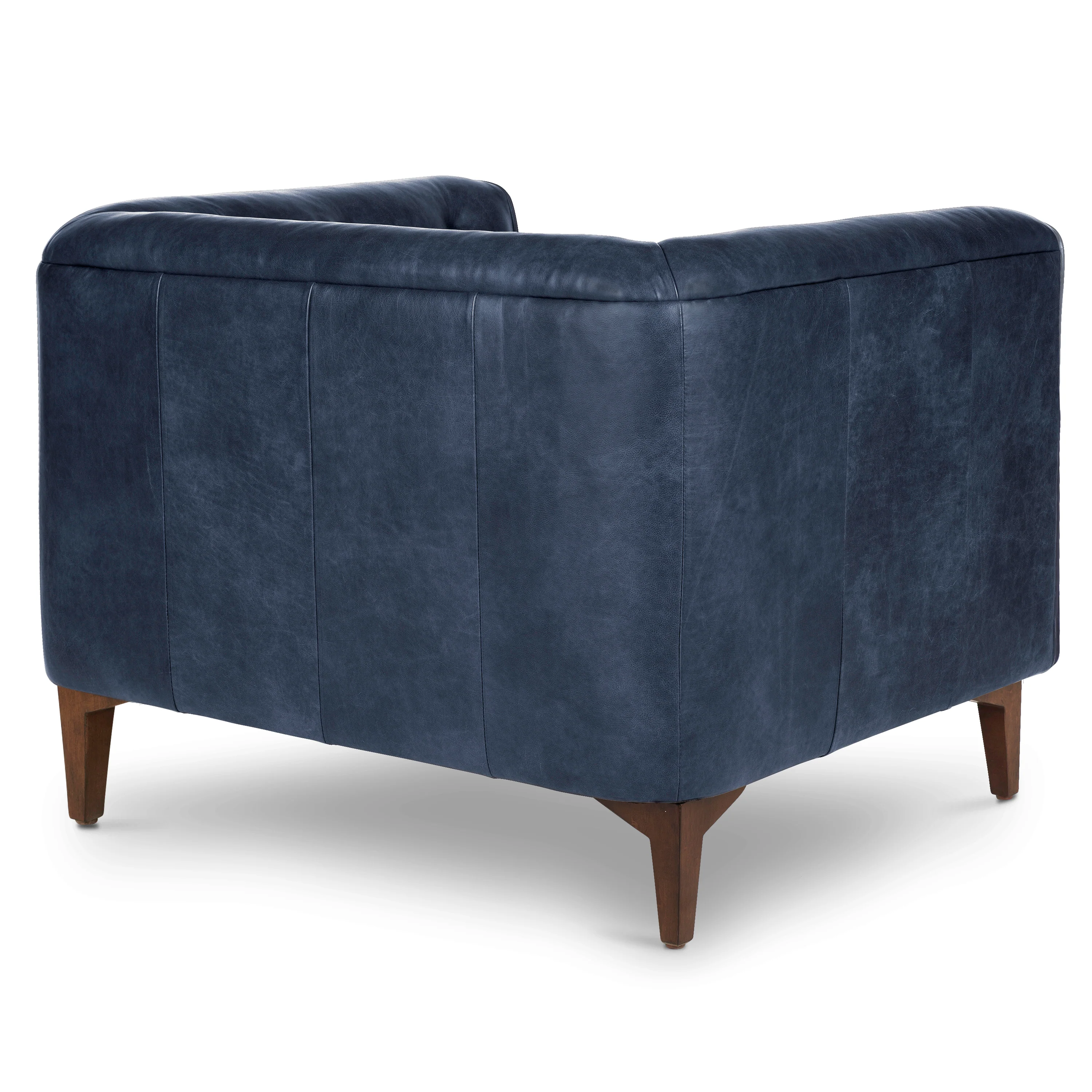 Essex Leather Lounge Chair| Midnight Blue | Single - Image 5