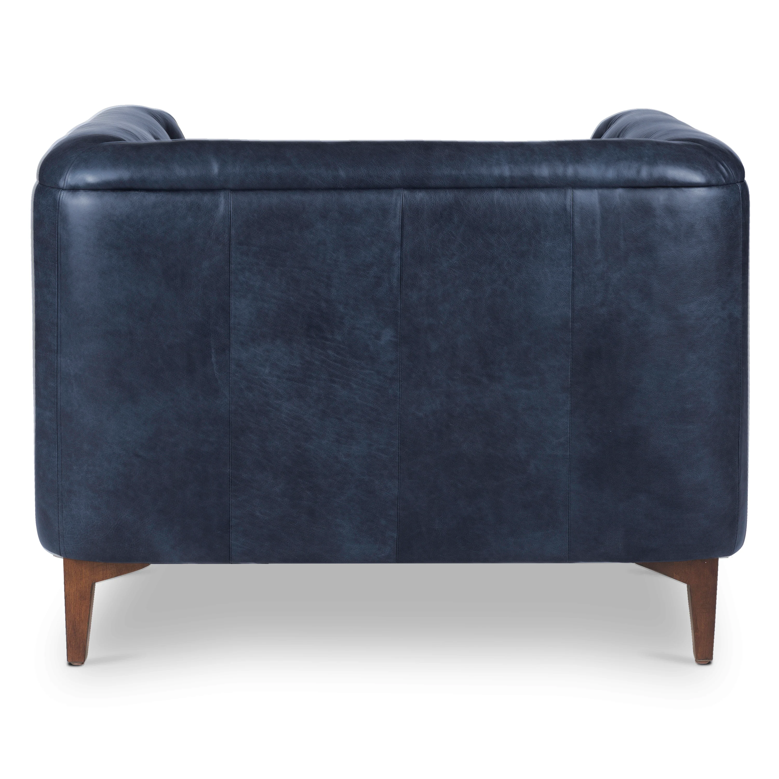 Essex Leather Lounge Chair| Midnight Blue | Single - Image 6