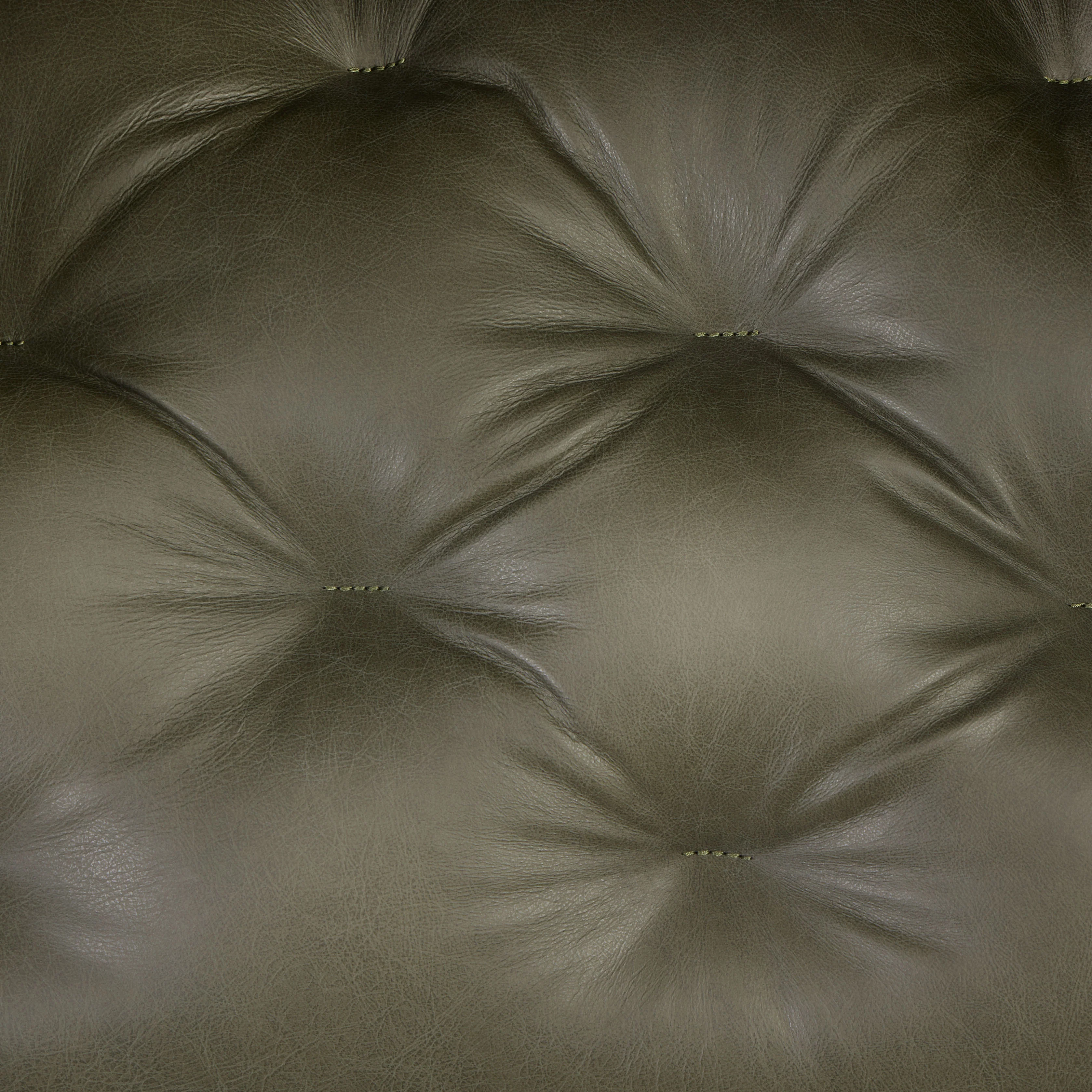Essex Leather Lounge Chair | Olivine Green | Set of 2 - Image 13