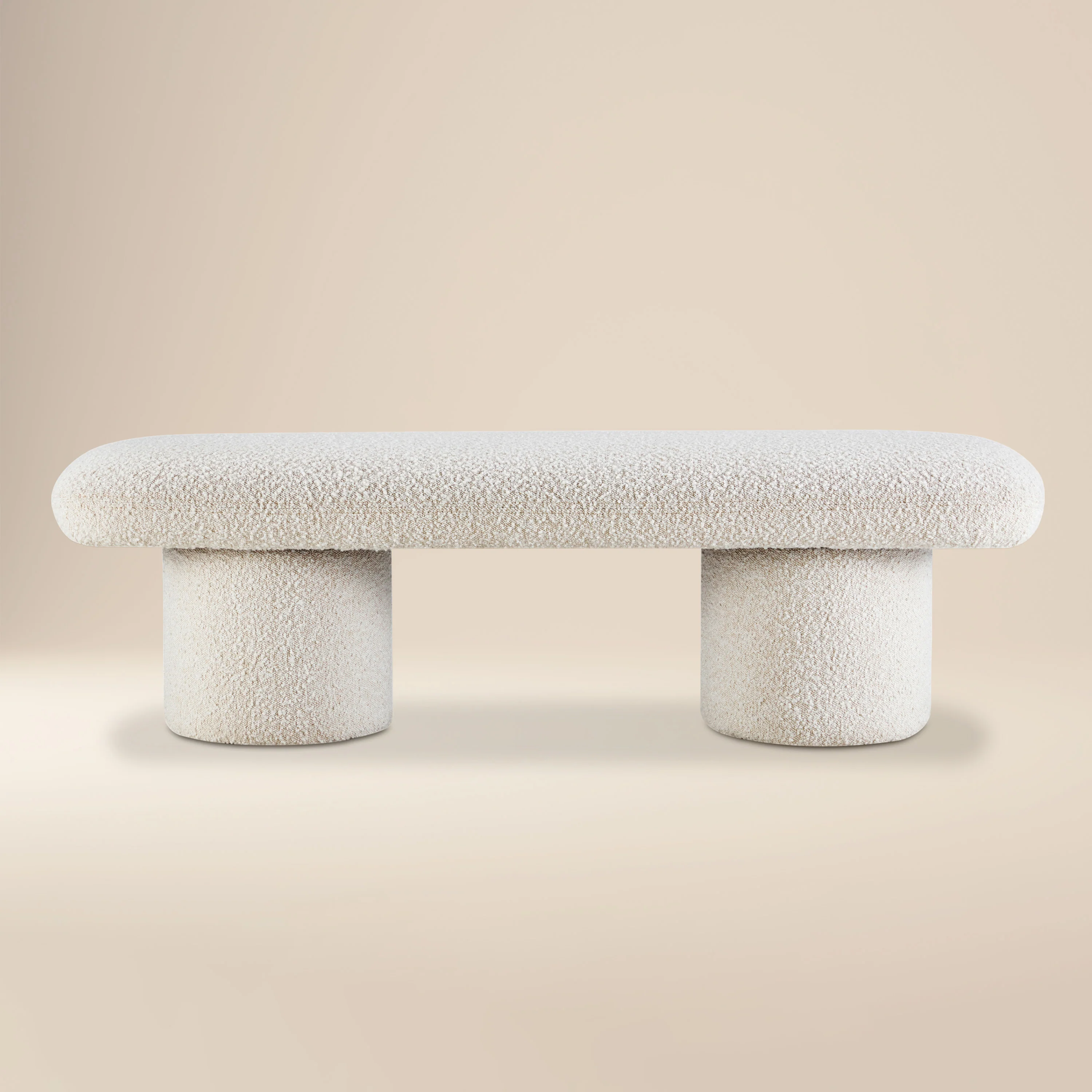 Este Bench | Crema White Boucle