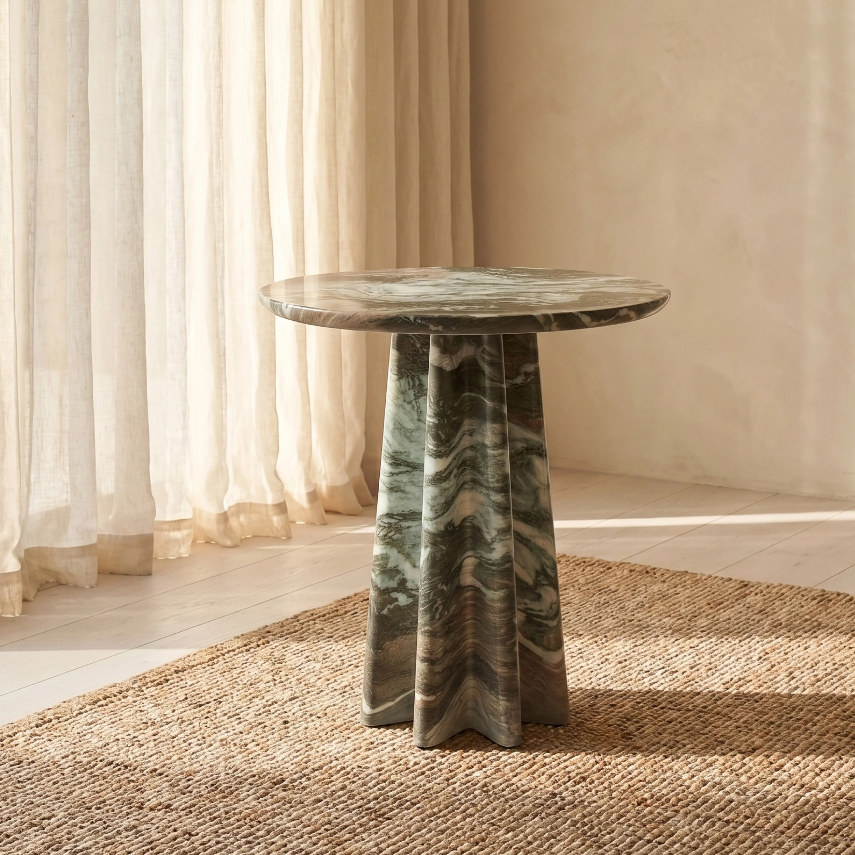 Folda 18" Side Table | Green Marble - Image 2