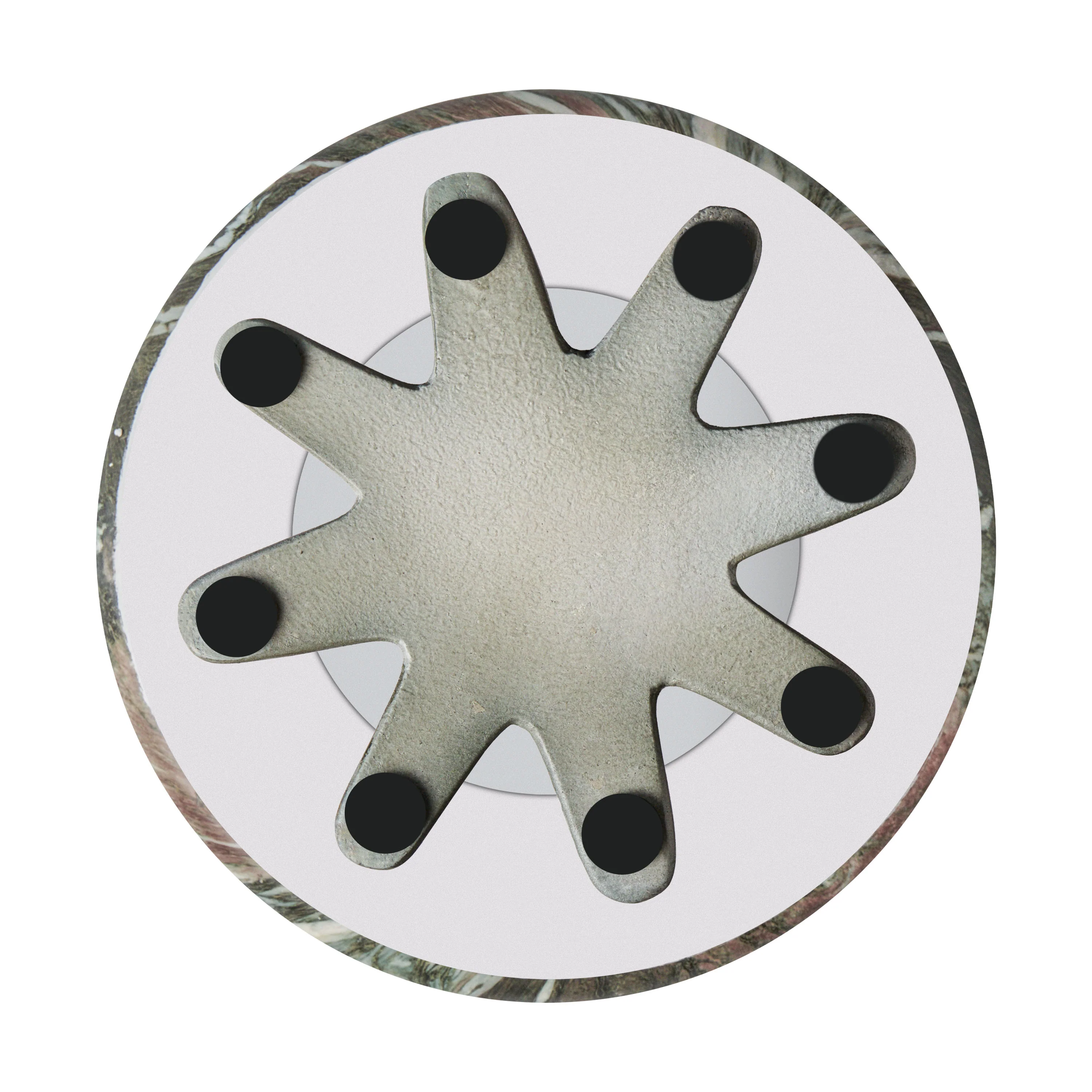Folda 18" Side Table | Green Marble - Image 7