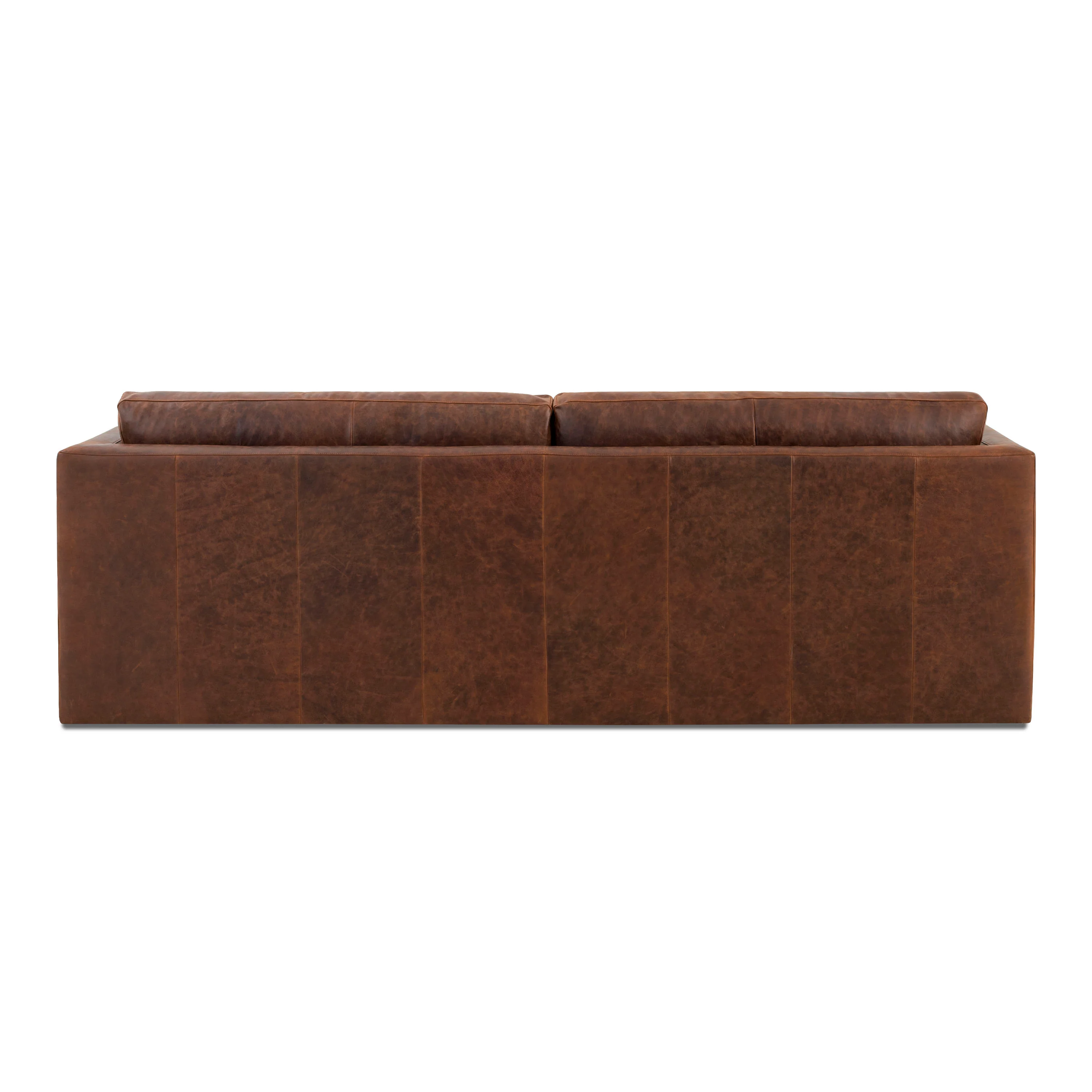 Geneva 99" Leather Sofa | Chocolate Brown - Image 7