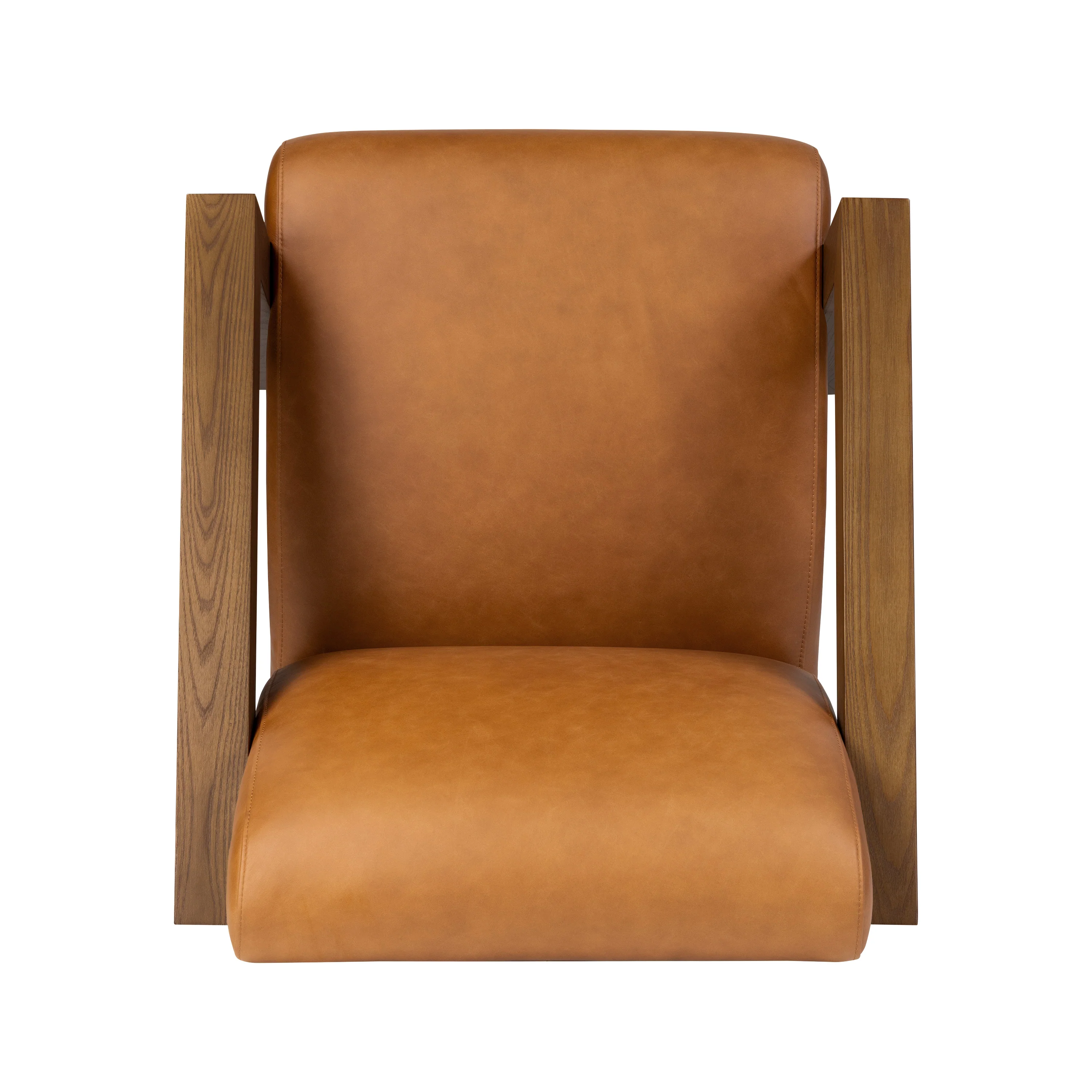 Giza Leather Lounge Chair 2.0 | Cognac Tan | Single - Image 8