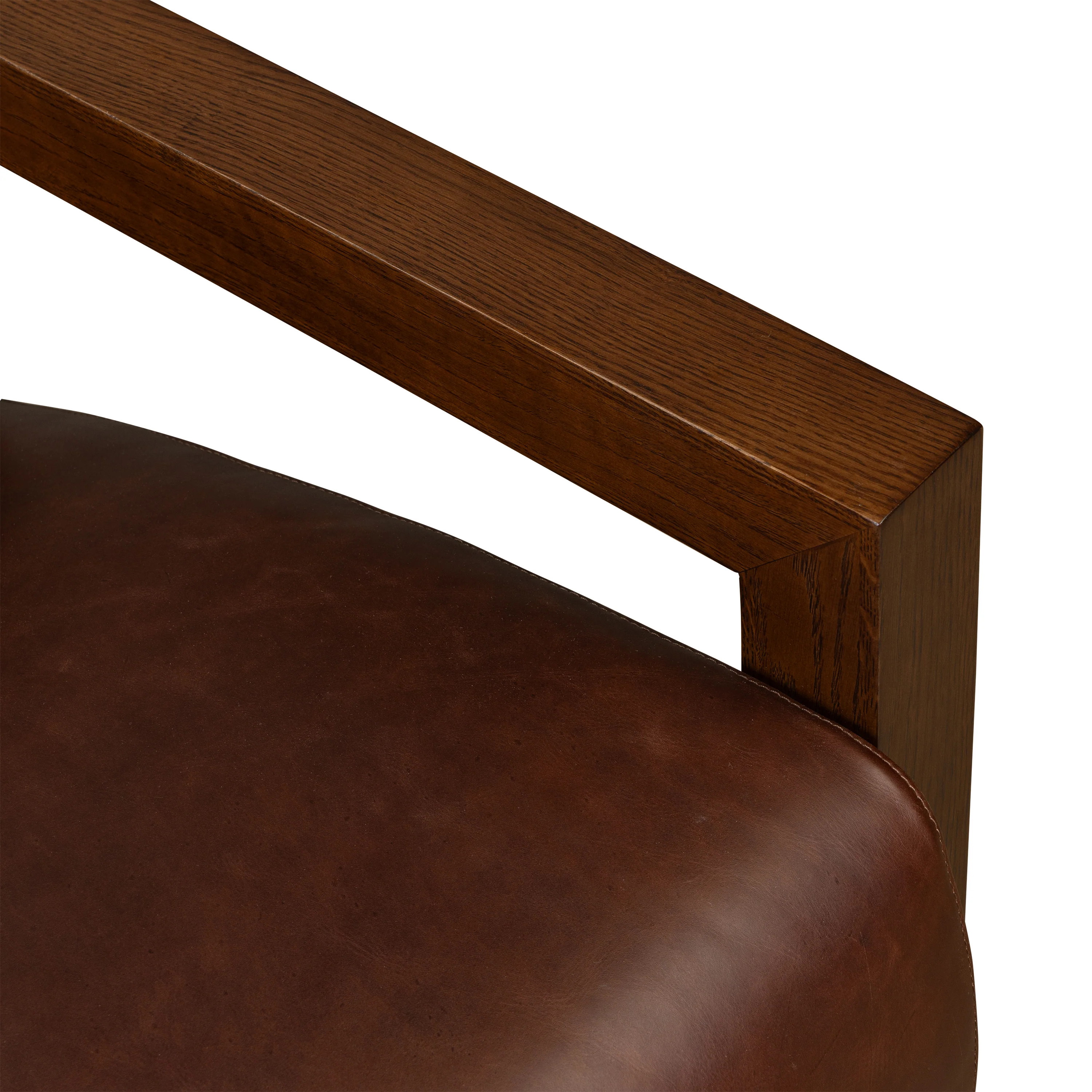 Giza Leather Lounge Chair | Oscuro Brown | Set of 2 - Image 8