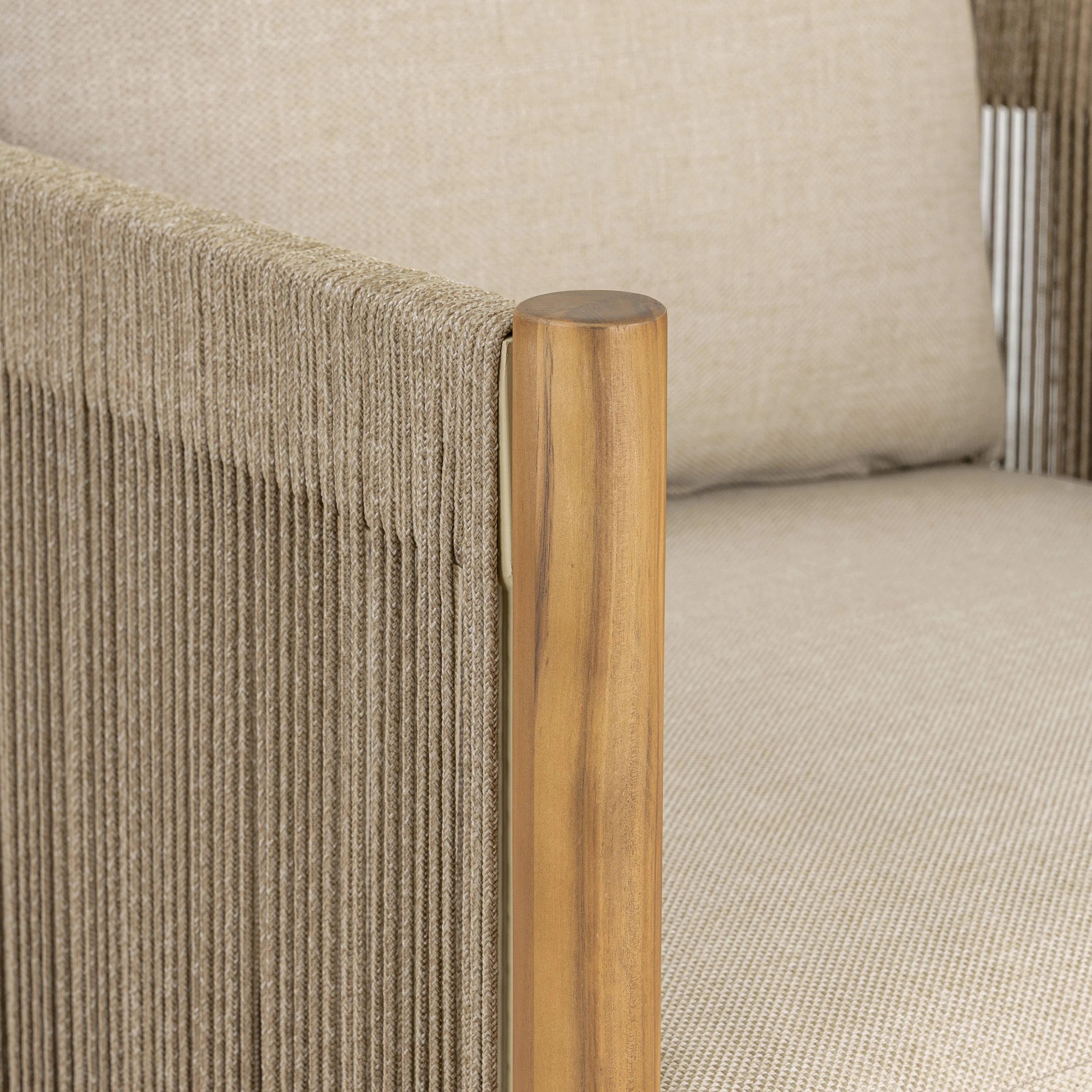 Gomera Outdoor Lounge Chair | Natural Beige - Image 11
