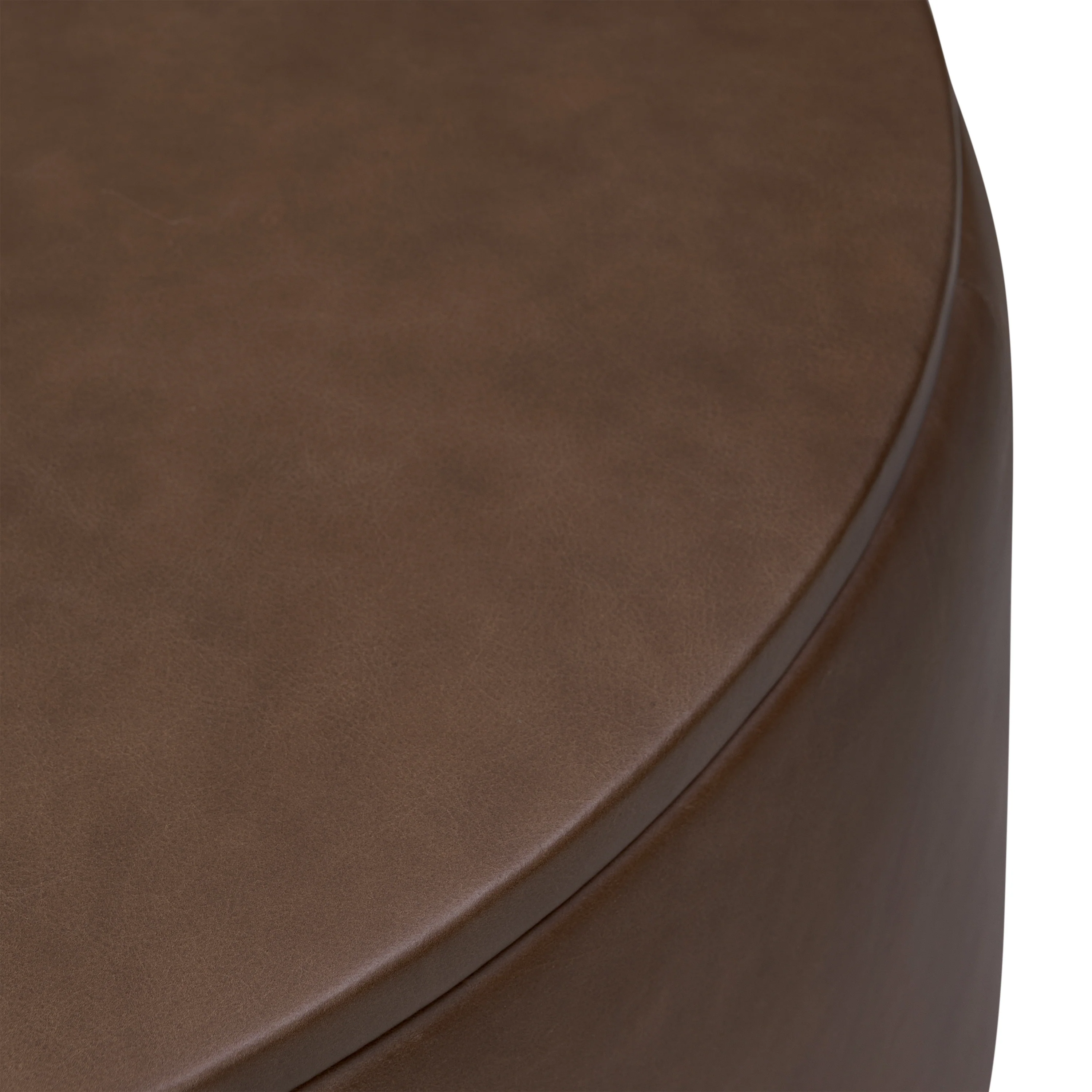 Herve Leather Storage Ottoman | Cocoa Brown - Image 11