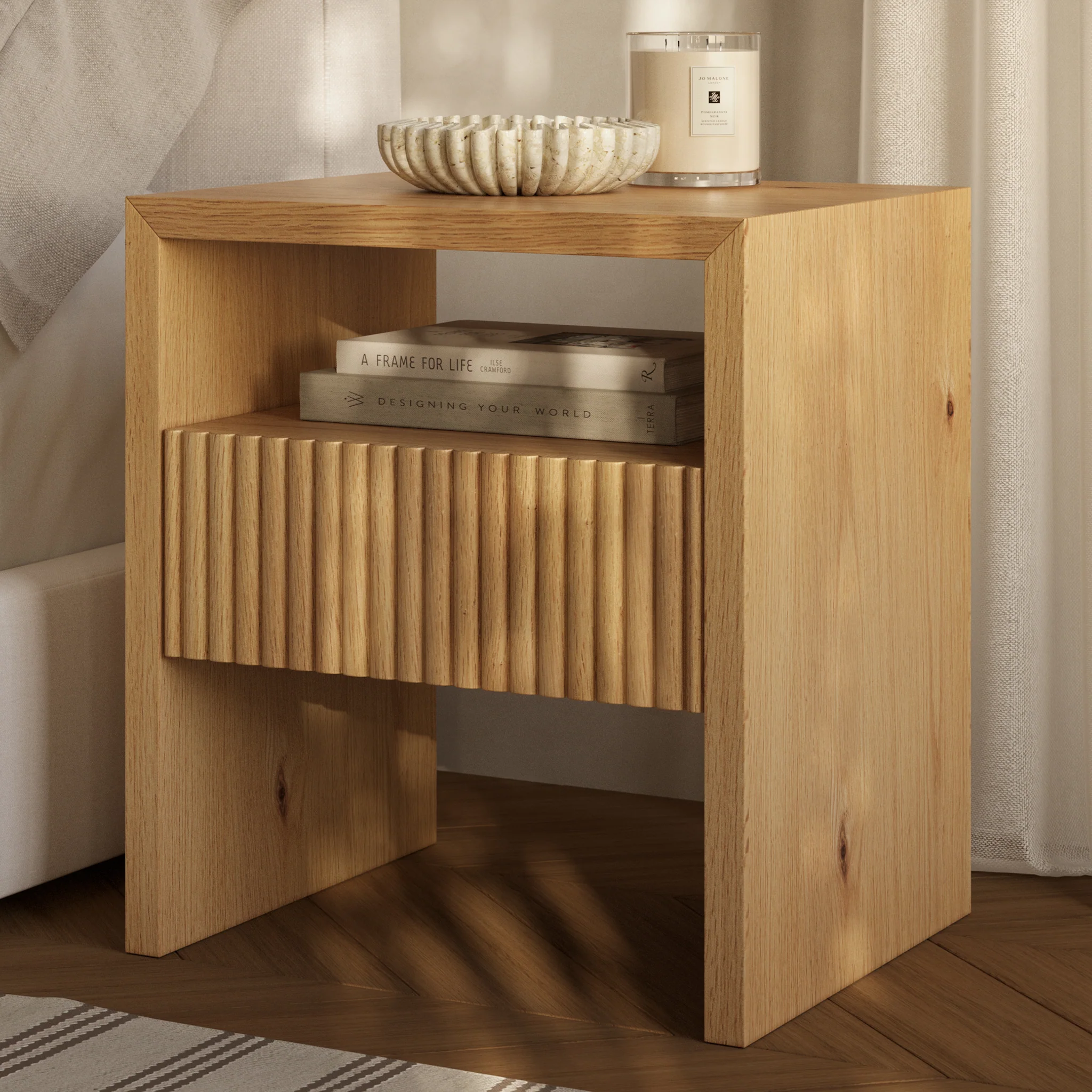 Leeds Nightstand | Oak - Image 2