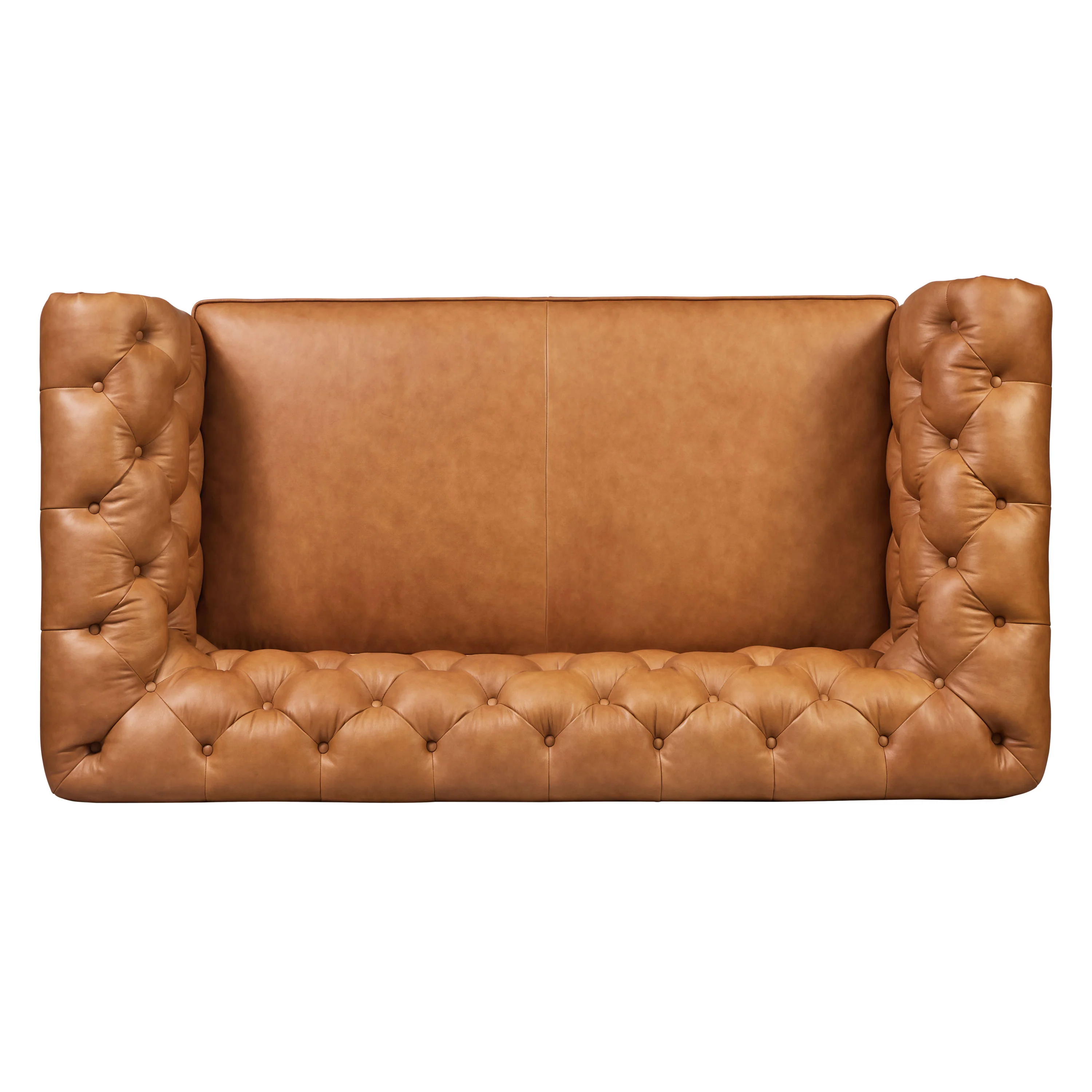 Lyon 72" Leather Apartment Sofa | Cognac Tan - Image 8
