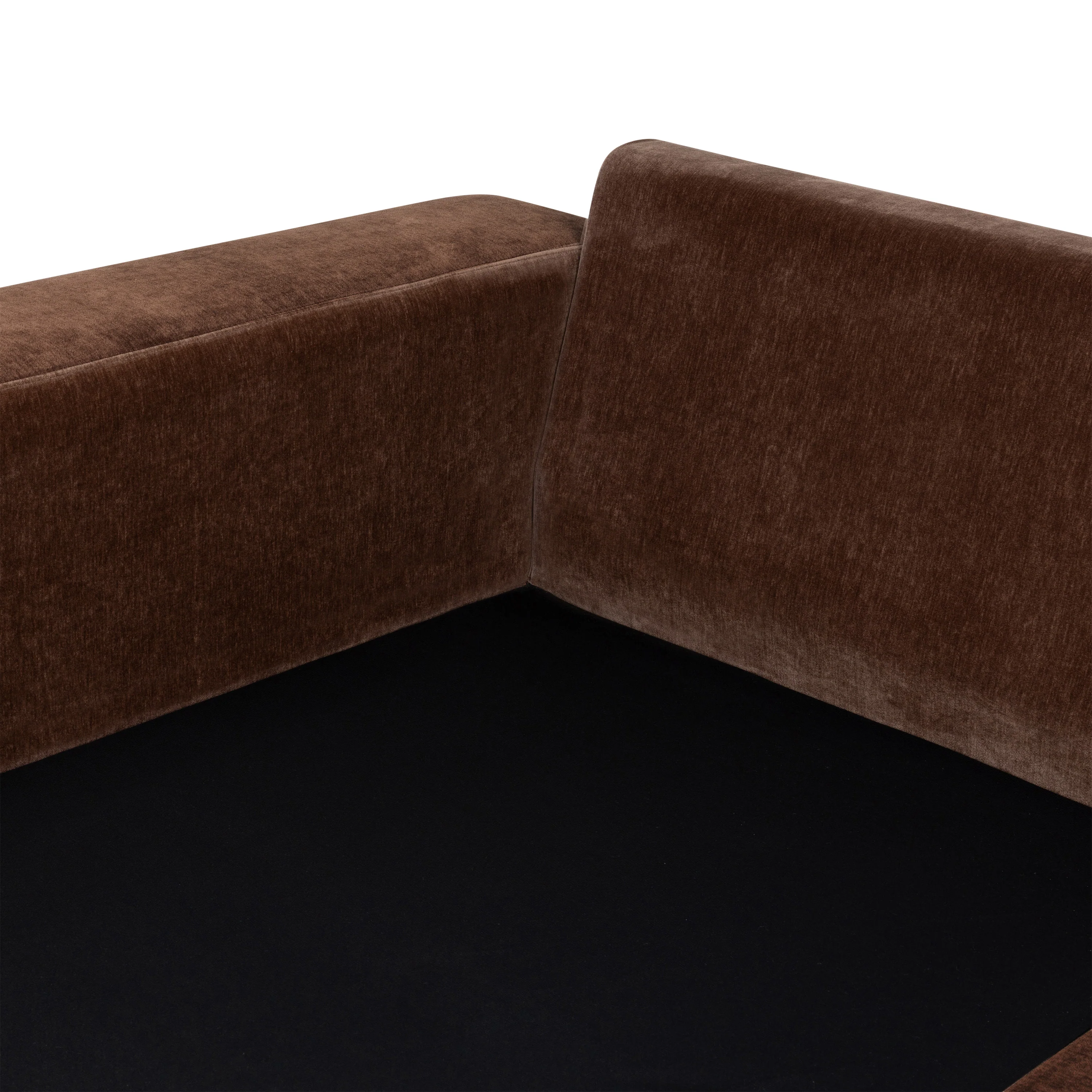 Malaga Left-Facing Sectional Sofa | Bronzer Brown - Image 12