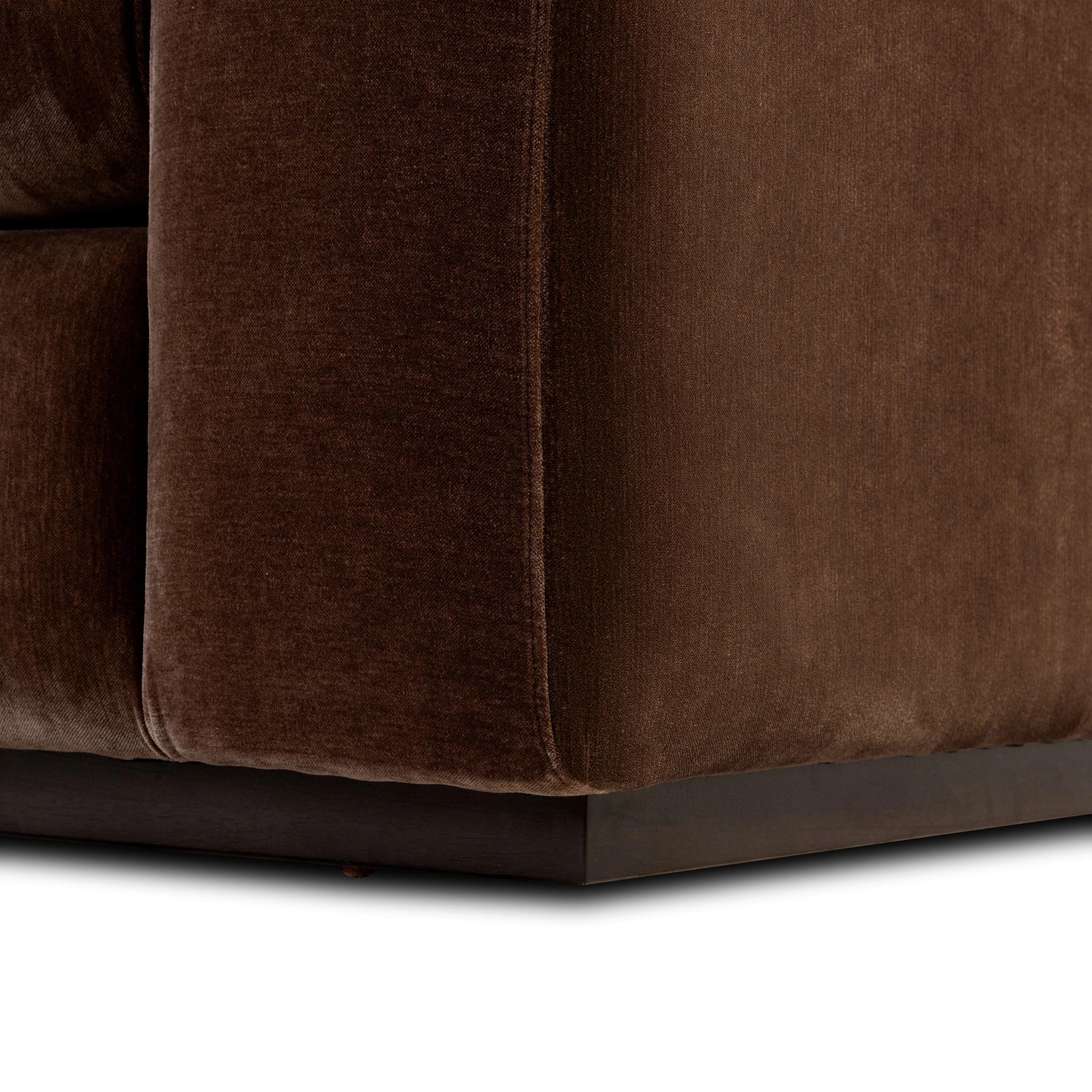Malaga Left-Facing Sectional Sofa | Bronzer Brown - Image 14