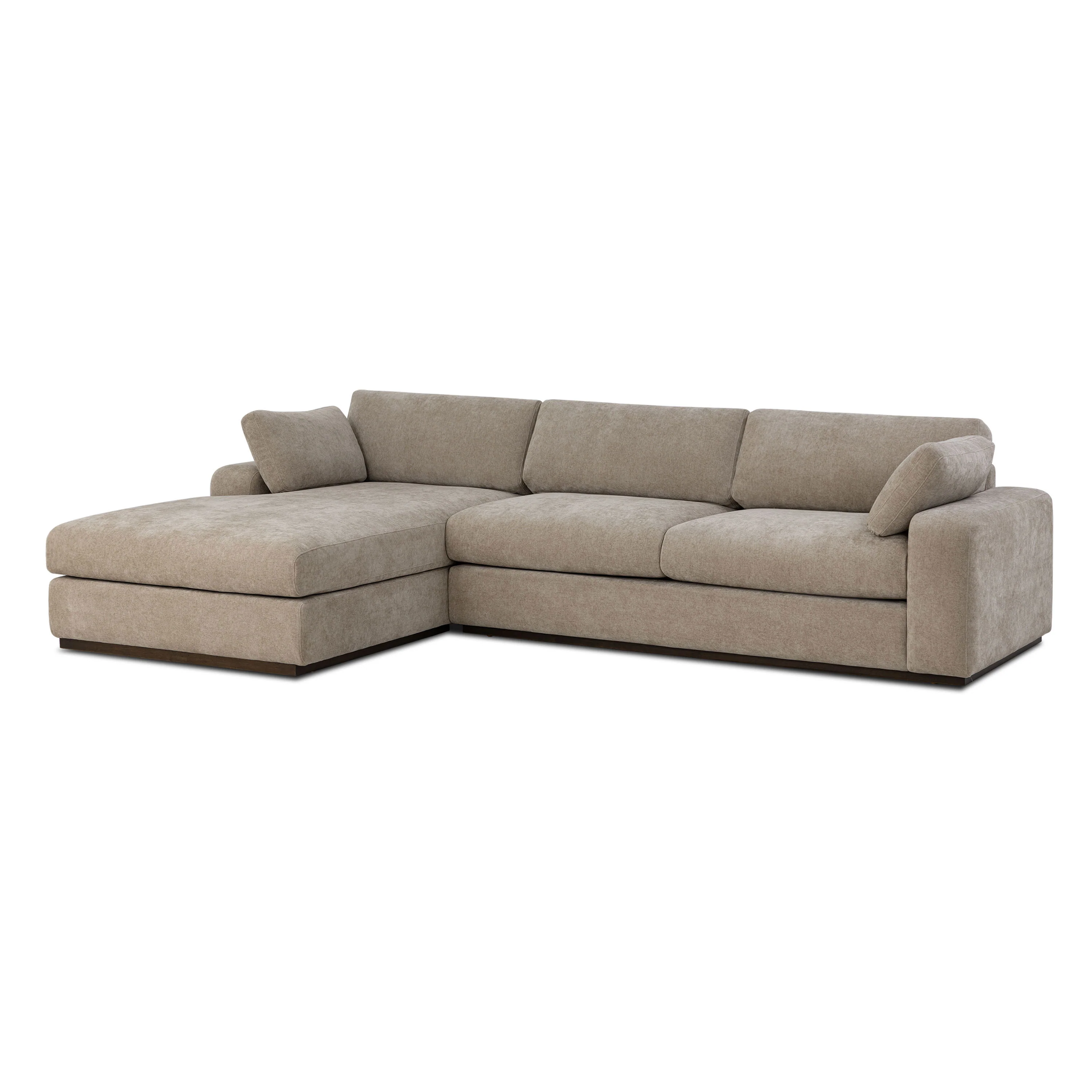 Malaga Left-Facing Sectional Sofa | Drift Brown - Image 5