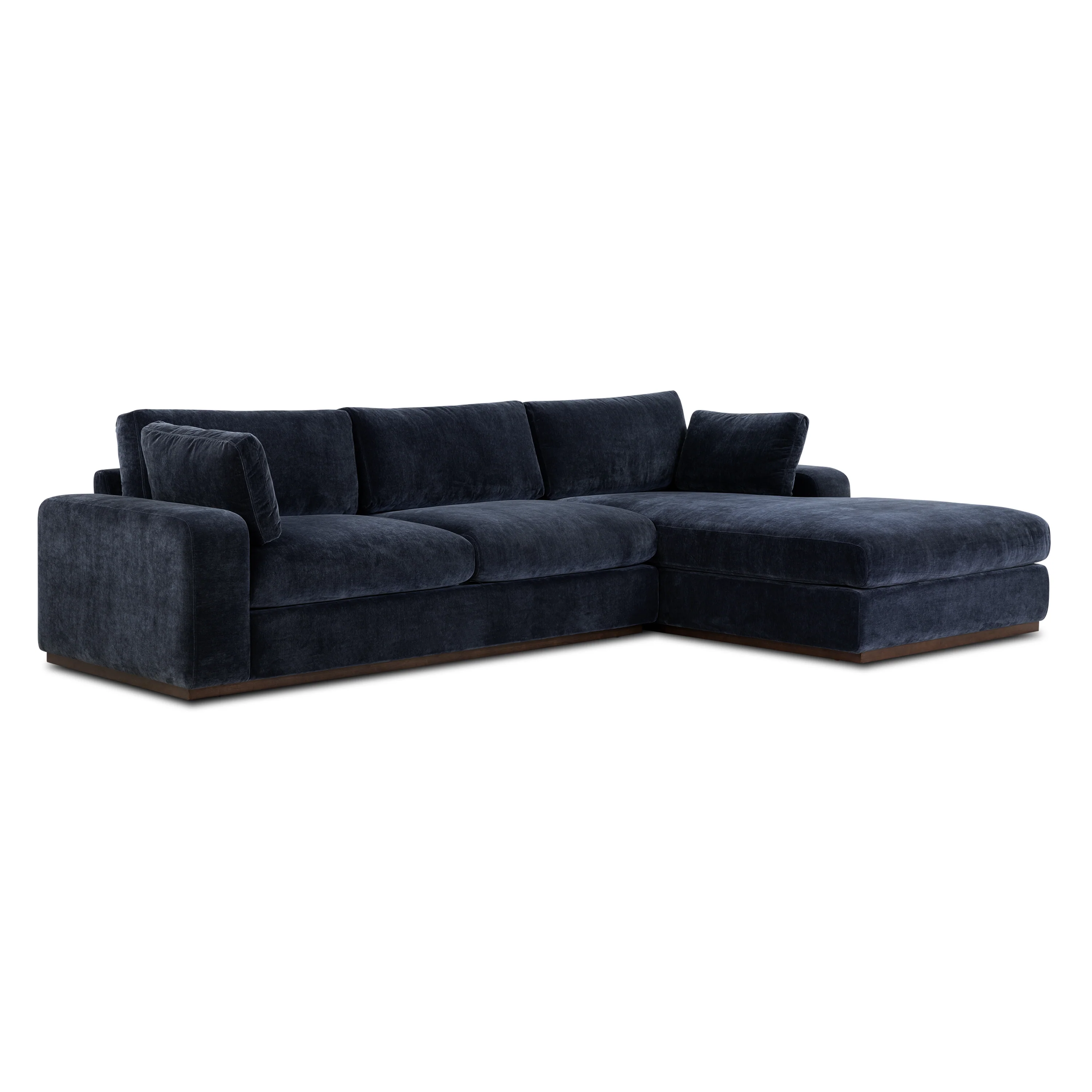 Malaga Right-Facing Sectional Sofa | Mystic Blue - Image 5