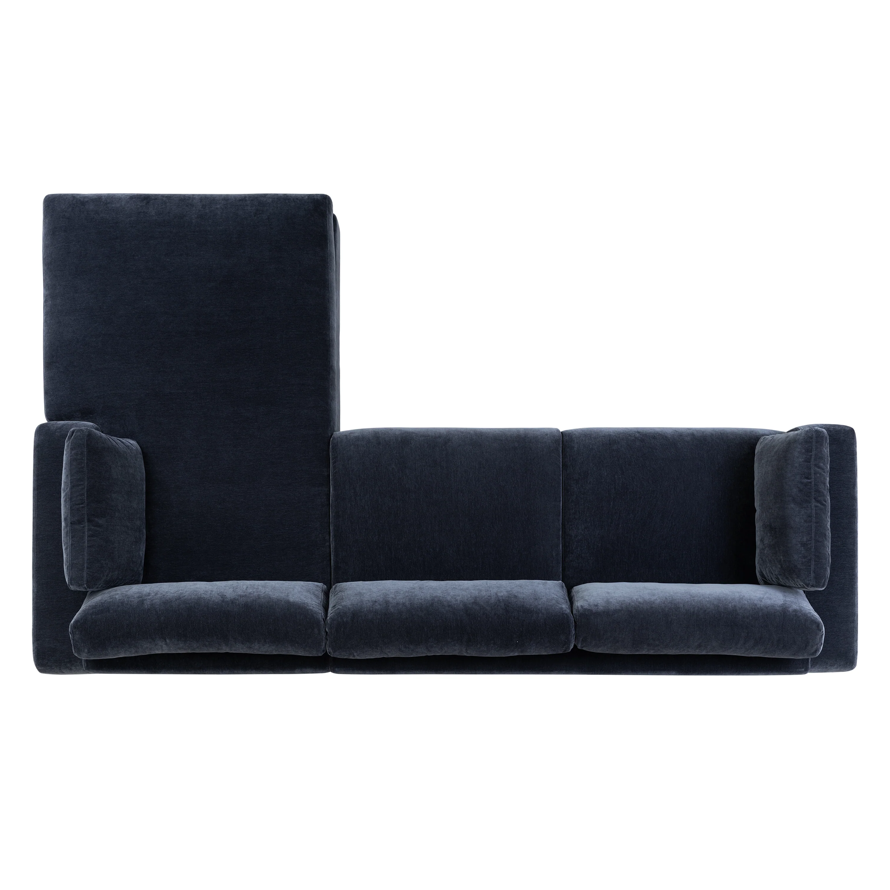Malaga Right-Facing Sectional Sofa | Mystic Blue - Image 9